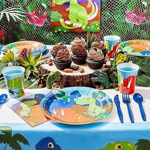 Juvale 144 Piece Dinosaur Party Supplies Set