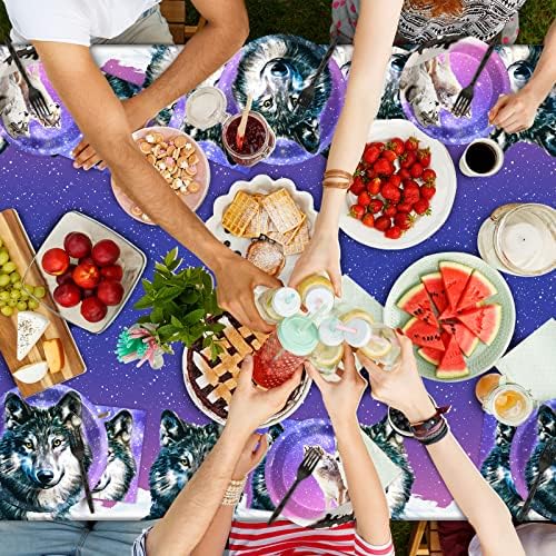 24 Guests Wolf Birthday Party Tableware Set
