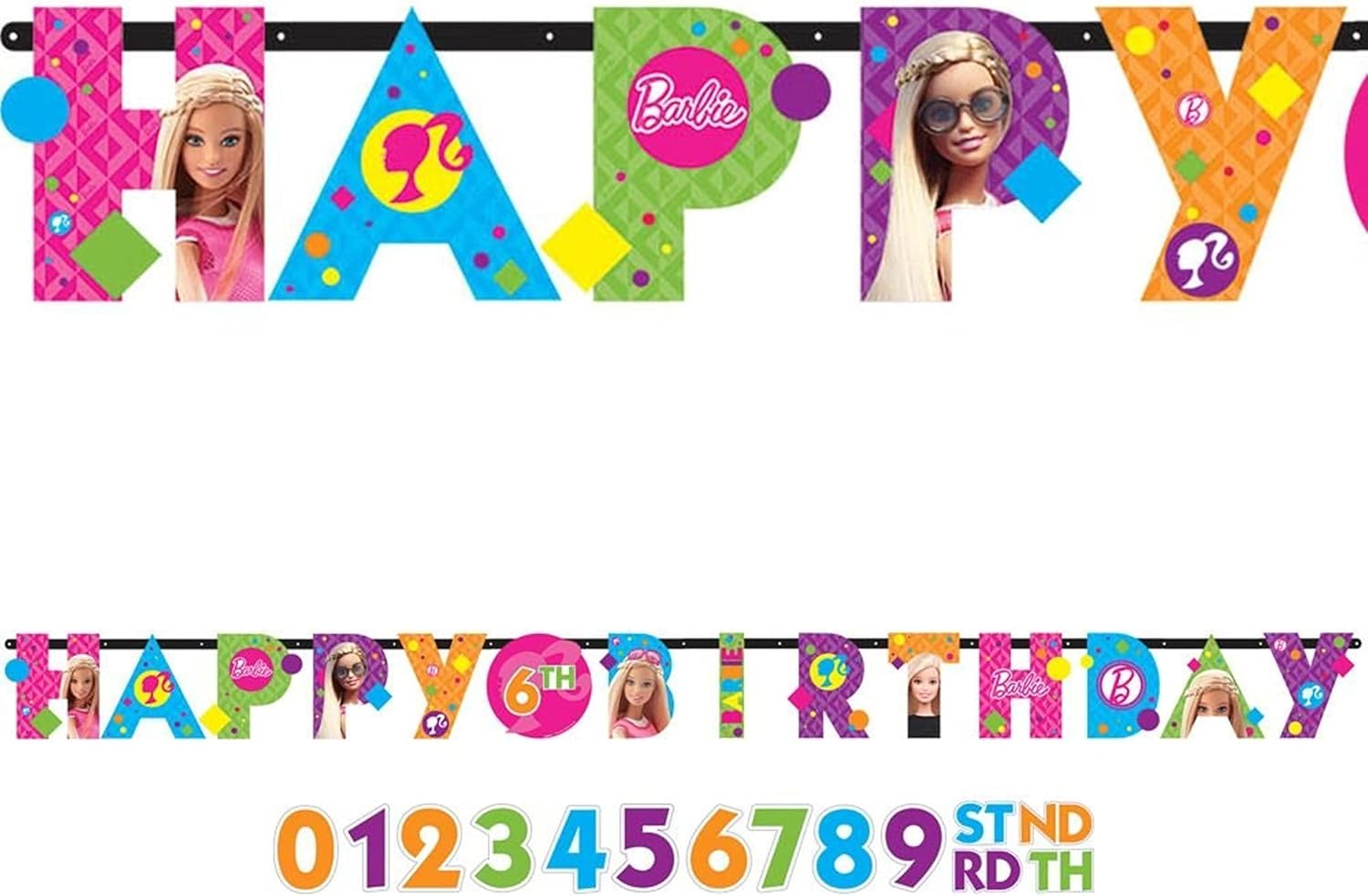 American Greetings Barbie Party Banner 1 Count