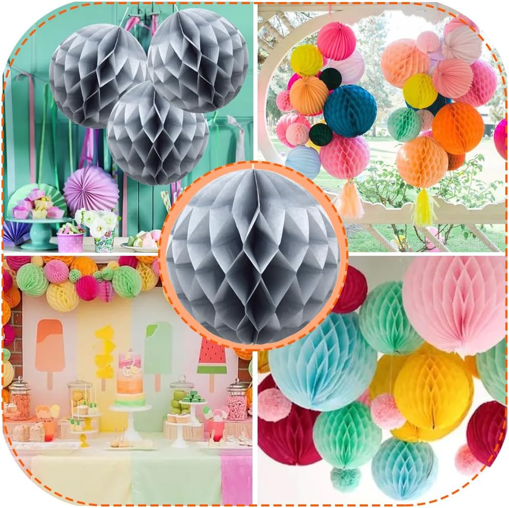 Ruidee 8 Piece Paper Honeycomb Balls Party Decoration