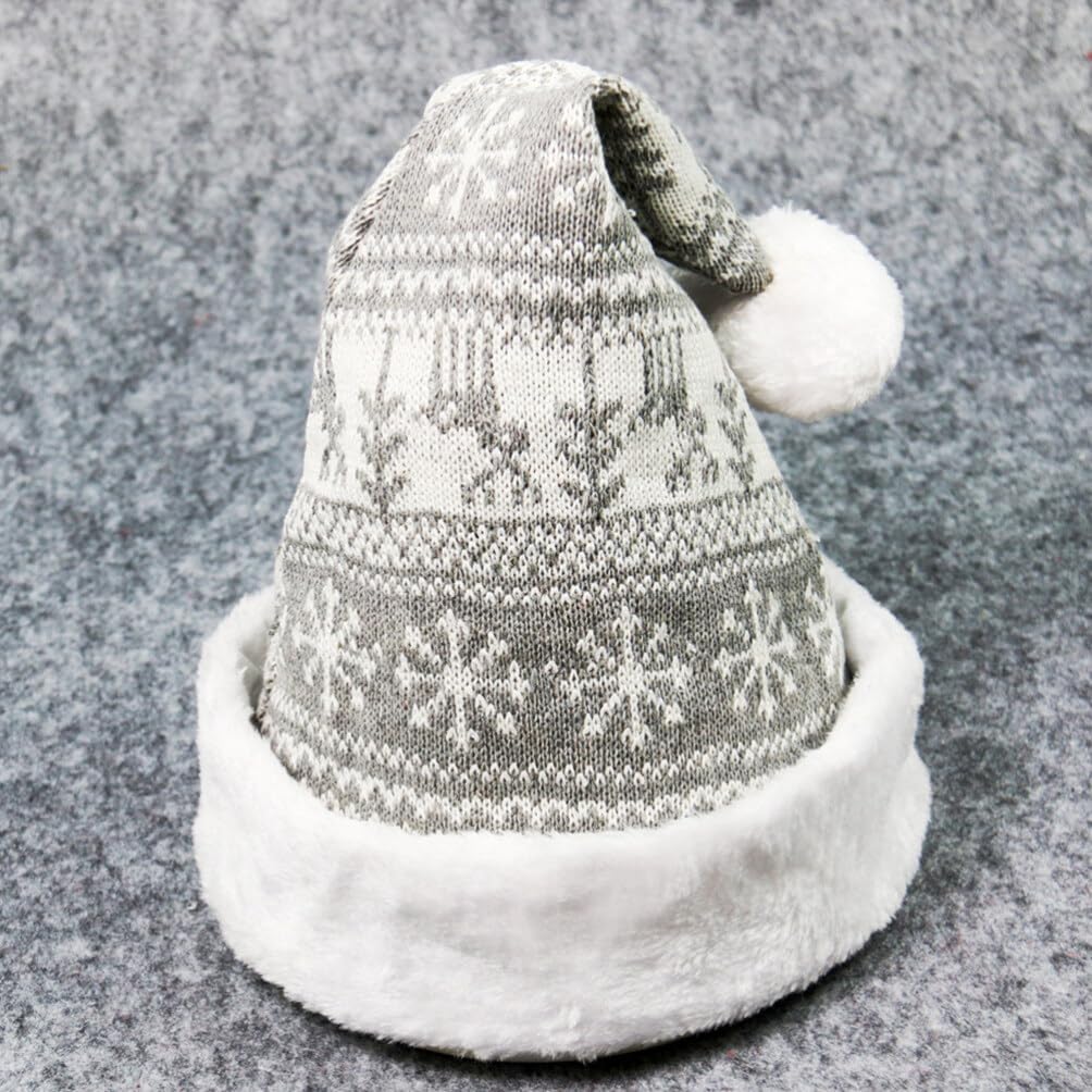 Didiseaon Knitted Santa Hat Christmas Party Winter Hat Costume