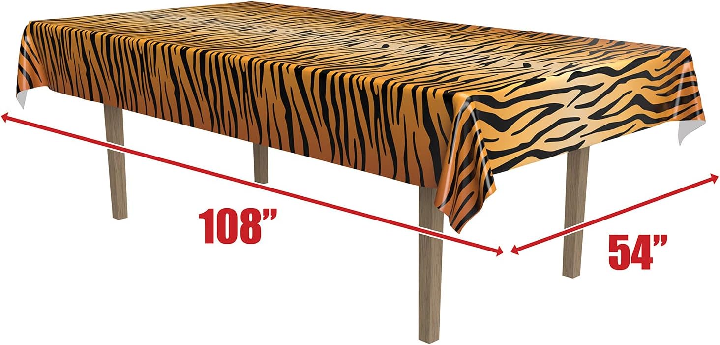 Beistle Tiger Print Table Cover