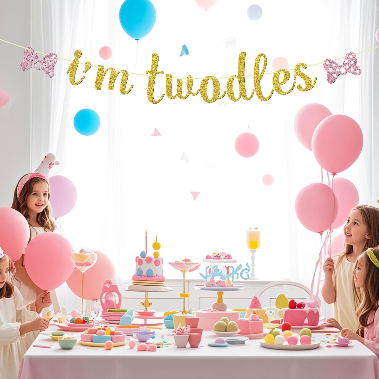 Maicaiffe 2nd Birthday Banner for Kids