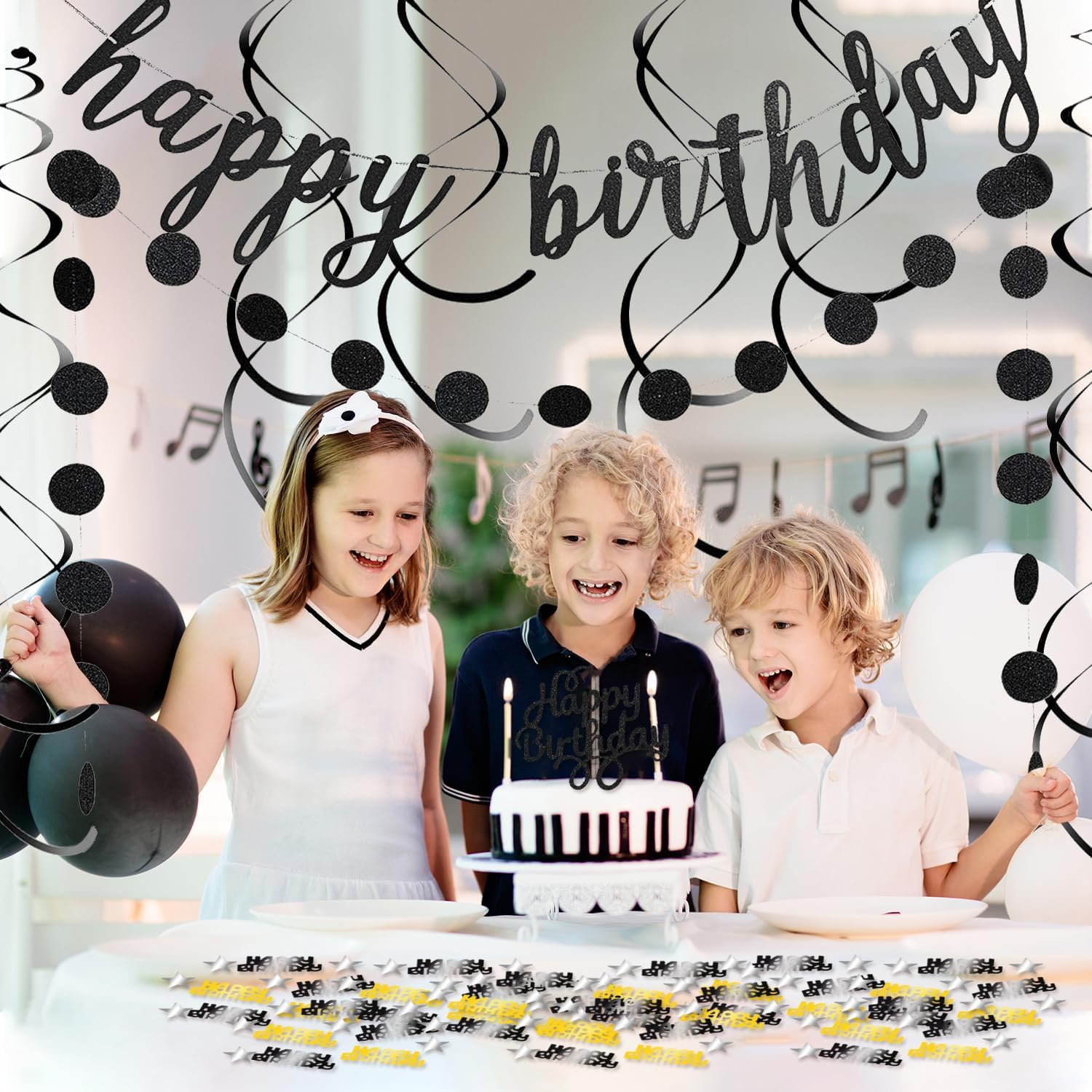 Glitter Happy Birthday Decorations Party Kit