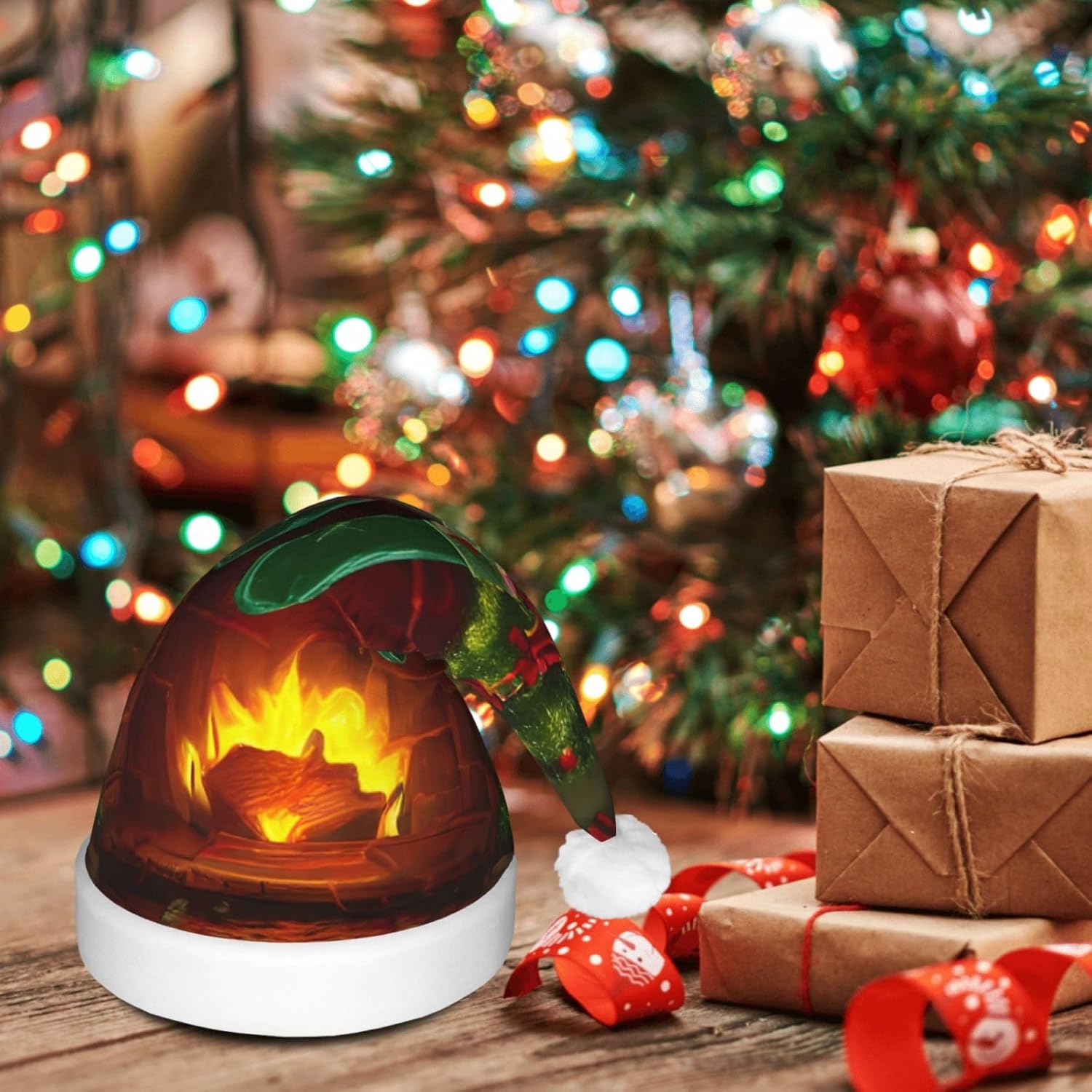 QINZHENG LED Santa Hat for Christmas Party Decorations