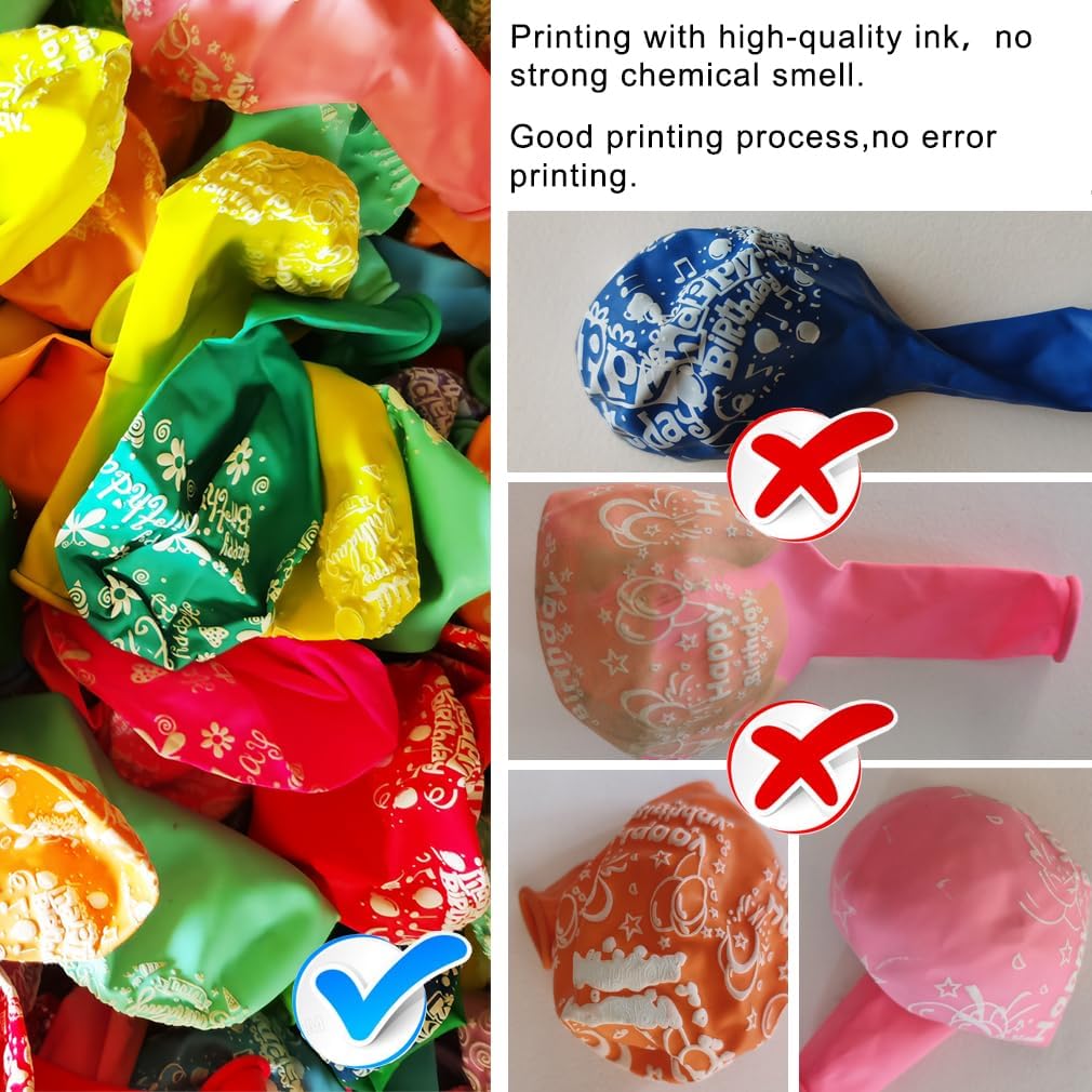 Happy Birthday Balloons 52 Pcs Decor Set