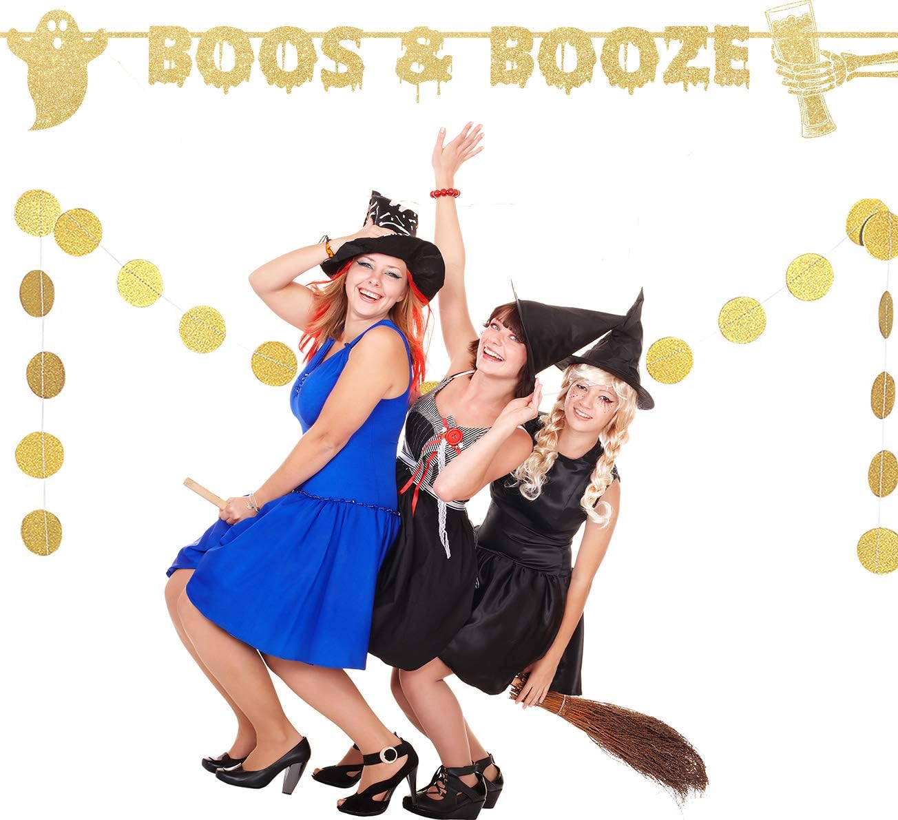 Bestus Boos Booze Halloween Banner for Adults