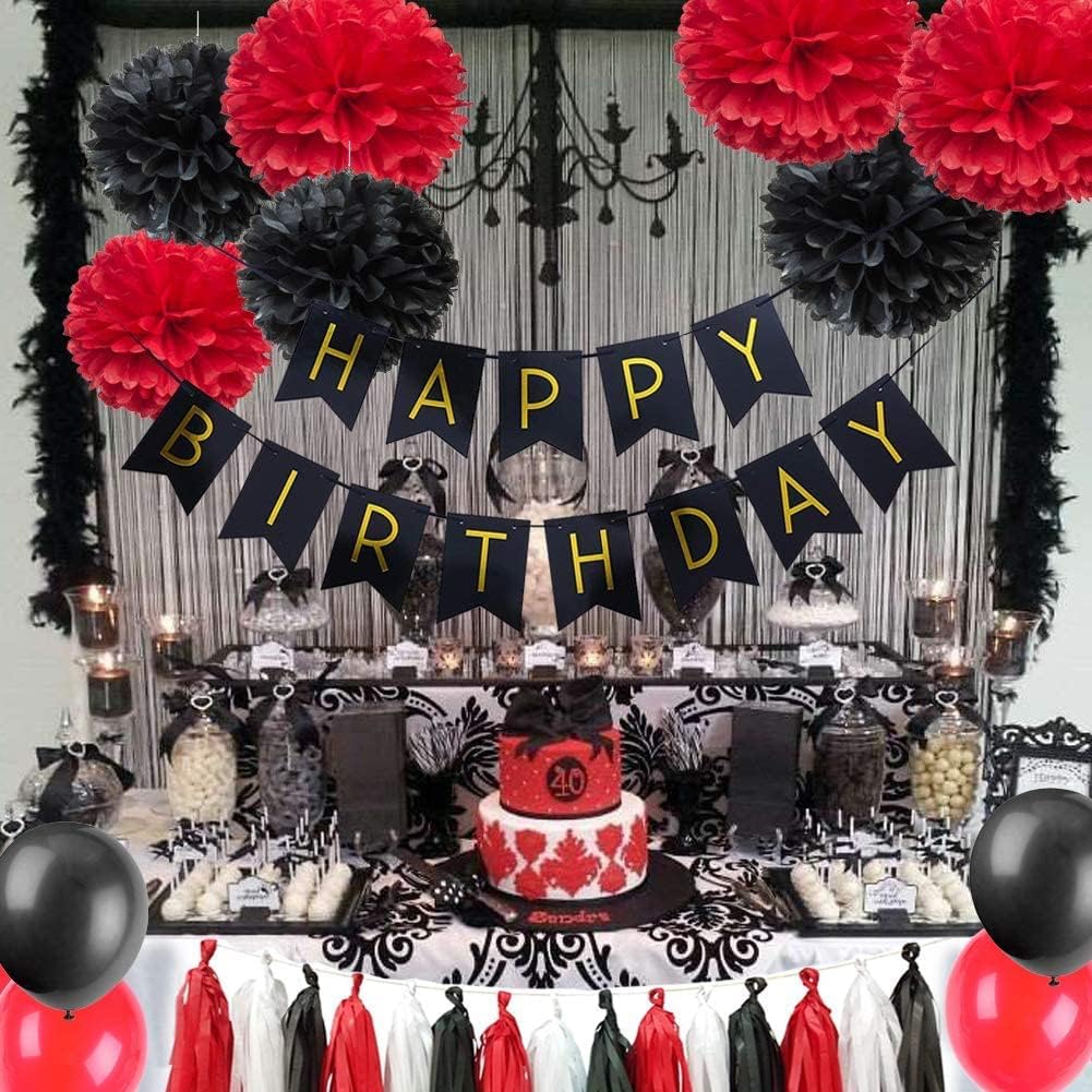 Rock and Roll Birthday Party Decoration 40pcs Easy Joy