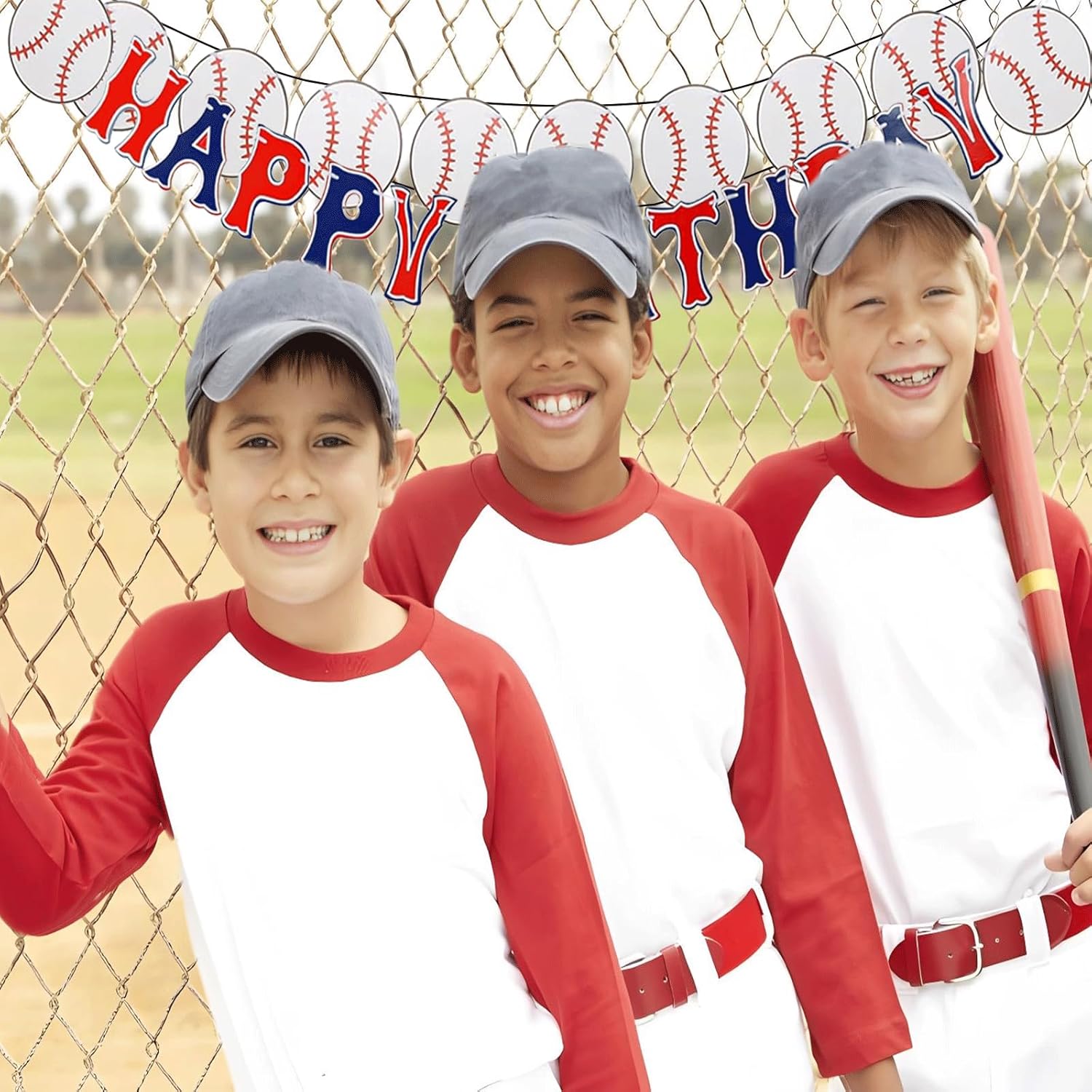 YOUDICT Baseball Birthday Banner with Adjustable Letters