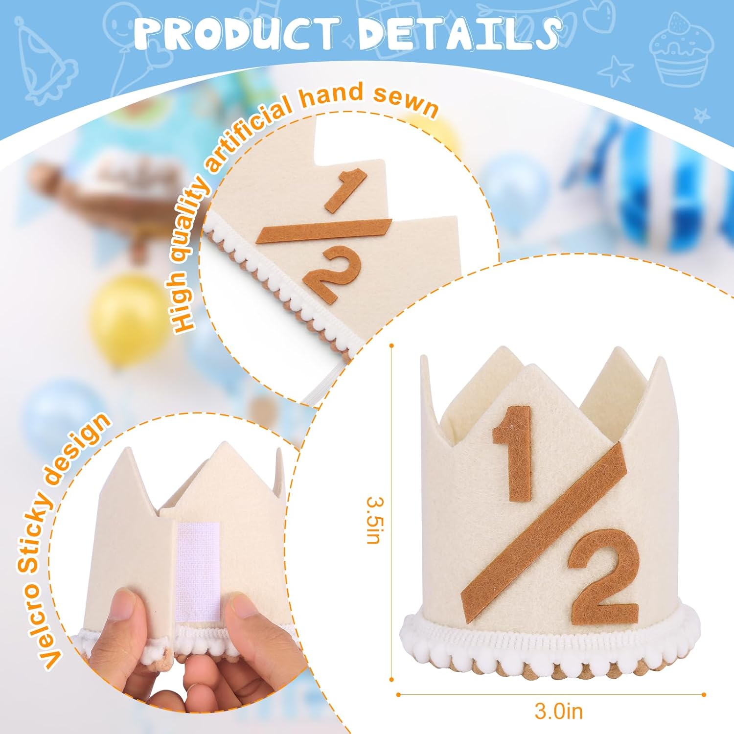 Baby Boy Half Birthday Decoration Set Blue