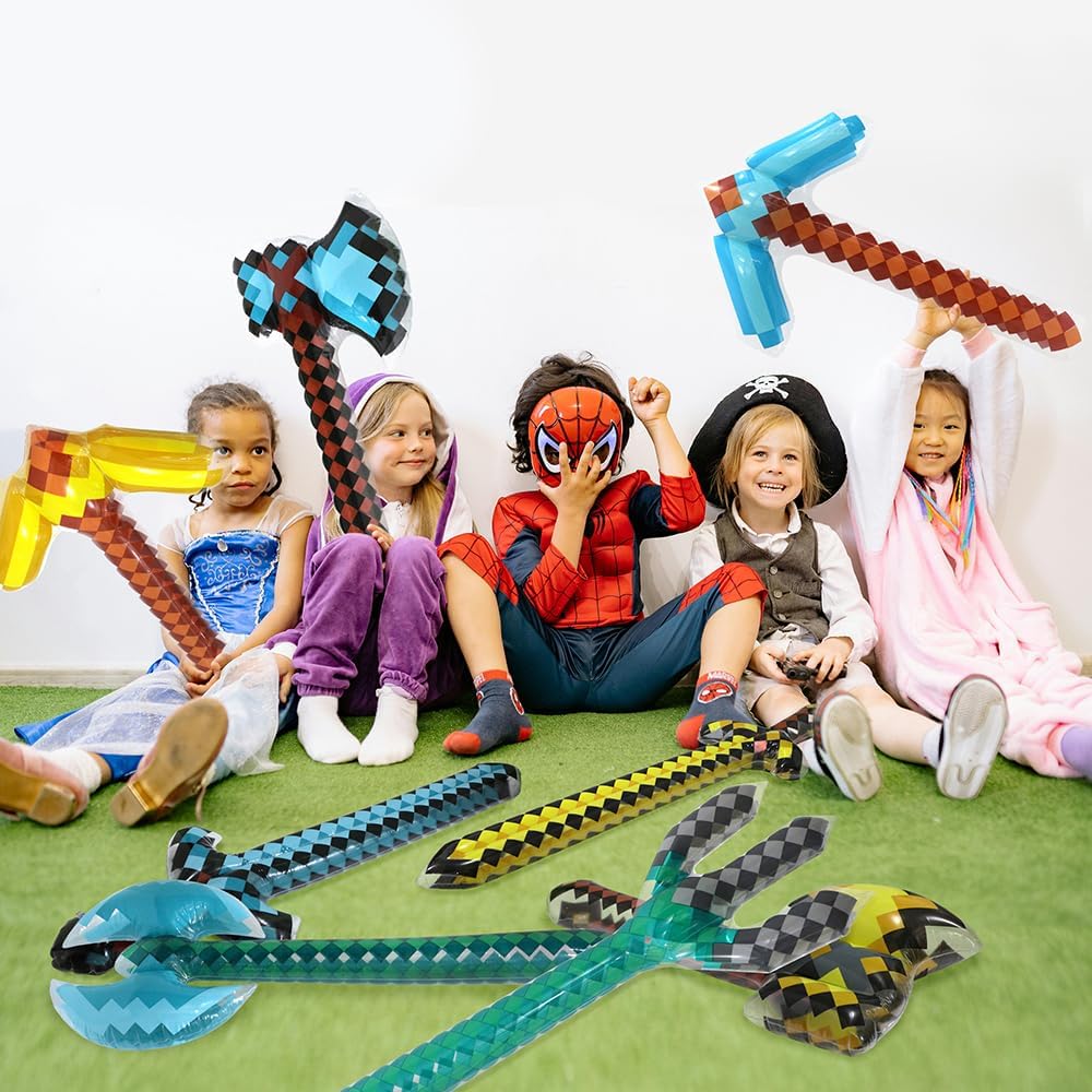 Hokilands 38 Inch Pixel Trident Inflatable Party Favor