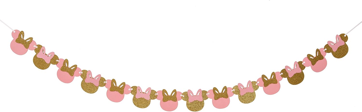 Minnie Themed 38pcs Party Decorations for Girls Birthday