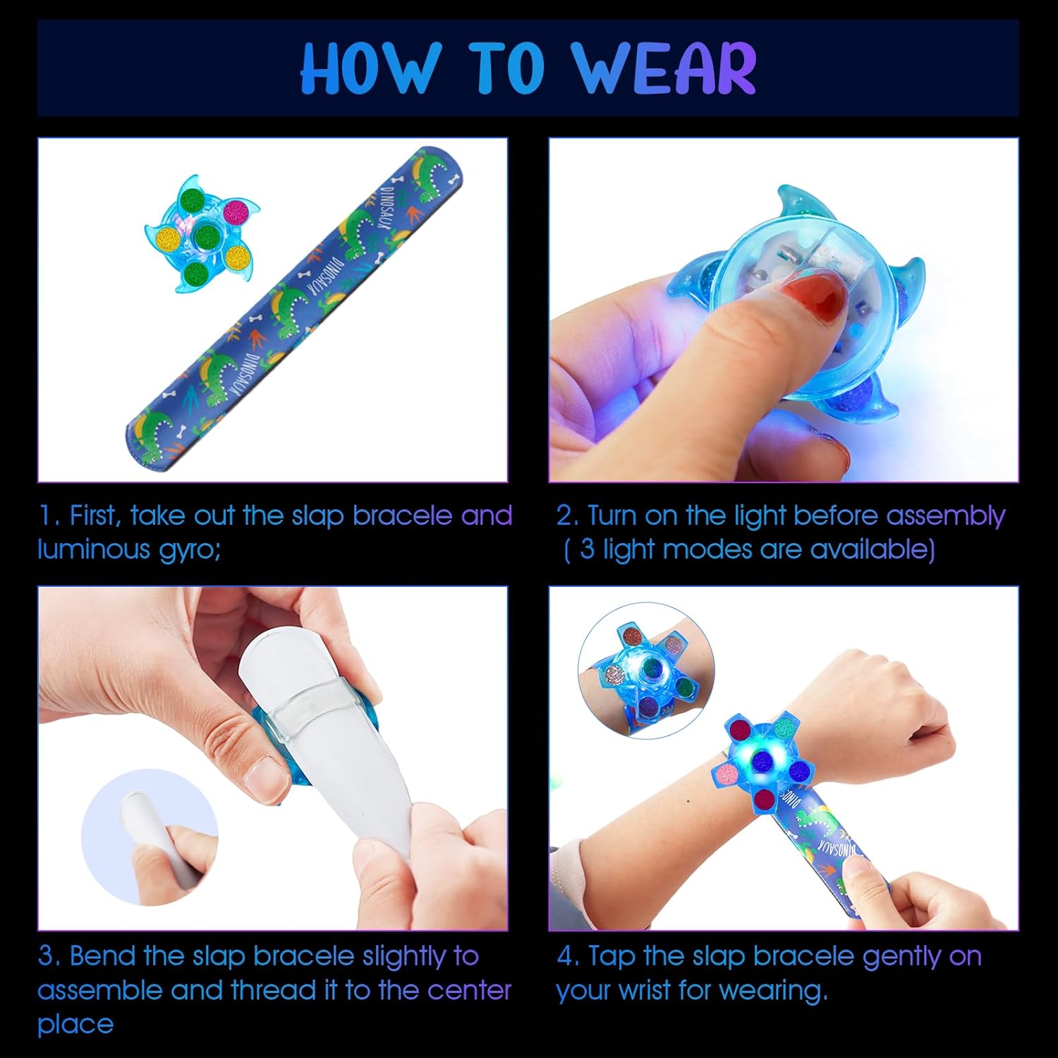 SEKEAHU Glow in the Dark Fidget Toy Set for Kids 4-12