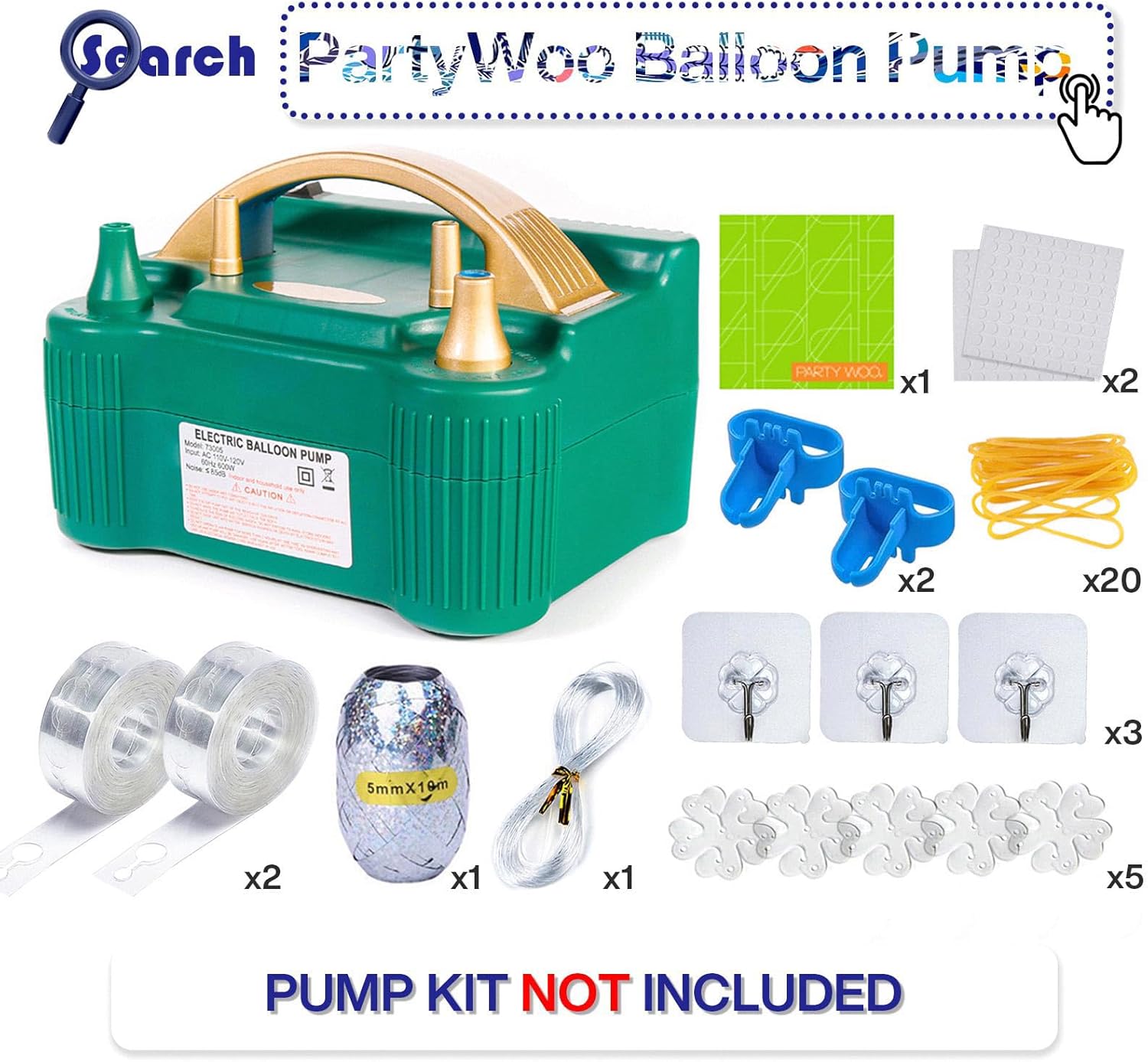 PartyWoo Matte Black Latex Balloons 127 Pcs