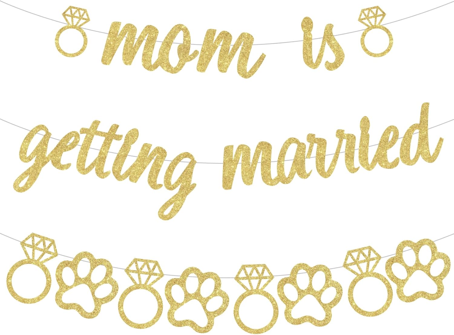 Wonmelody Mom Is Getting Married Banner Garland
