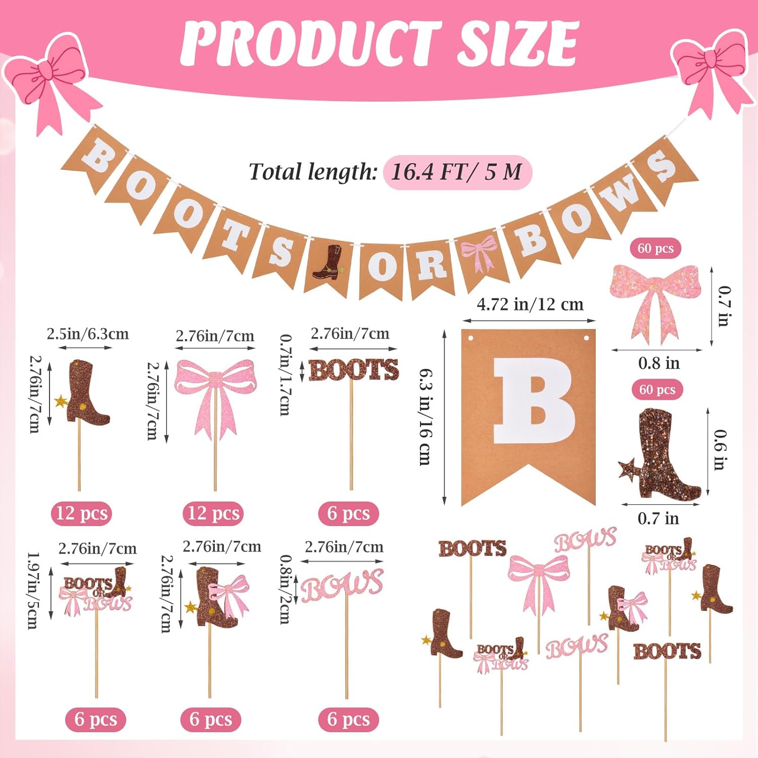 TaoBary 169 Piece Gender Reveal Decoration Kit
