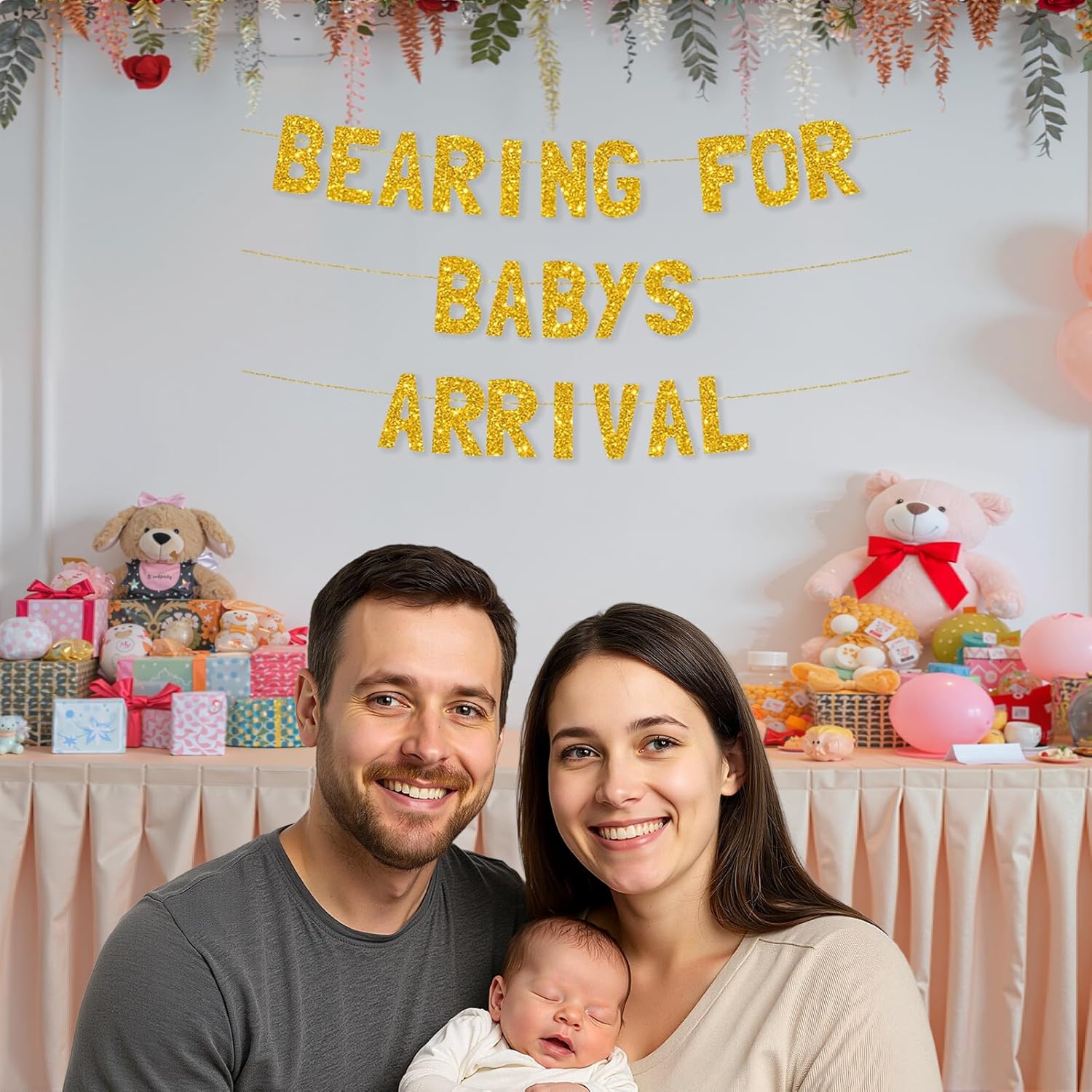 Meowoo Delightful Baby Shower Decor Banner
