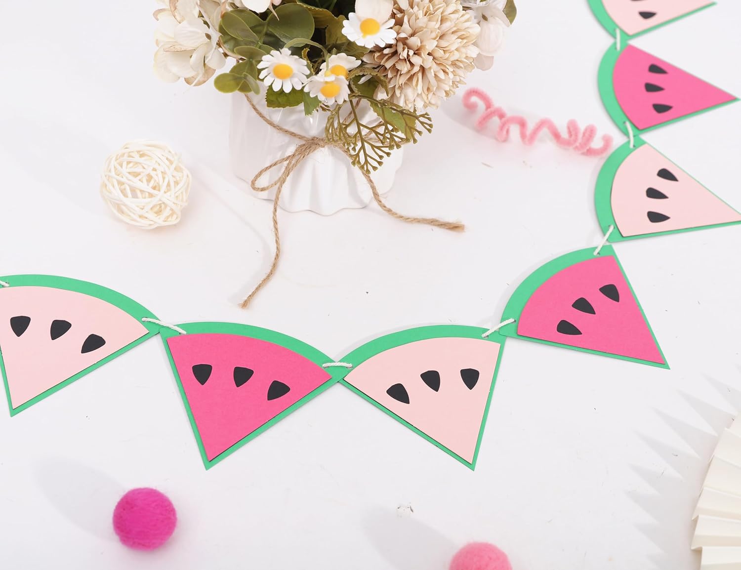 Watermelon Party Garland - Summer Decor Banner
