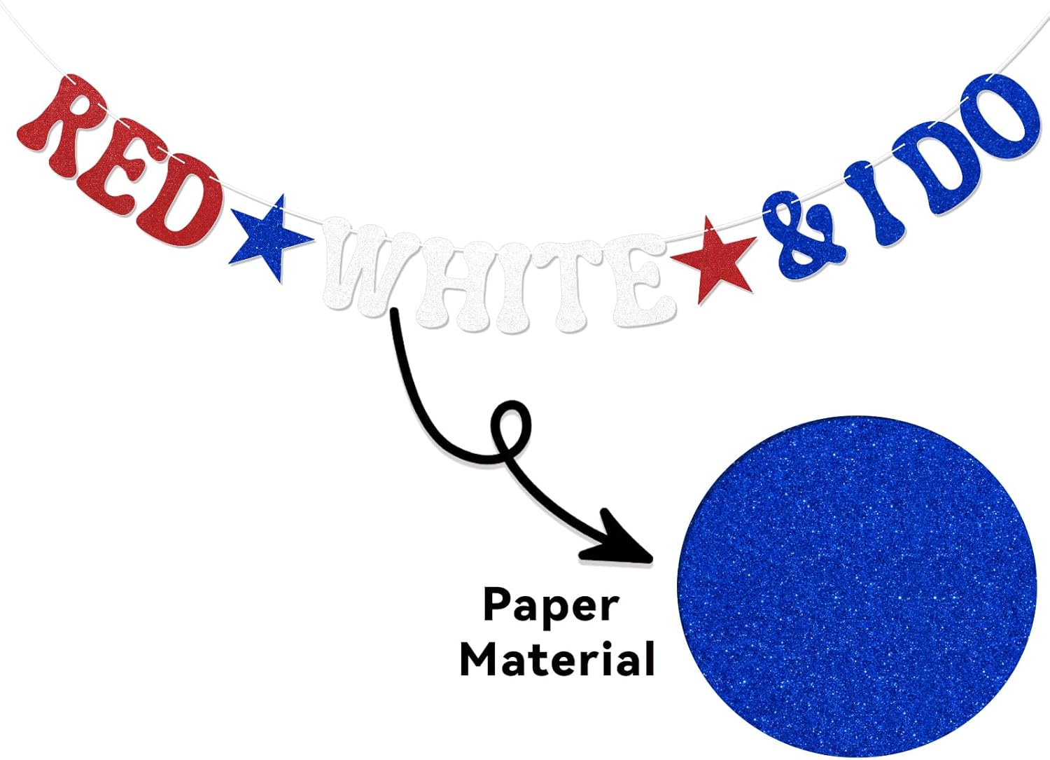 Red White I Do Patriotic Engagement Banner