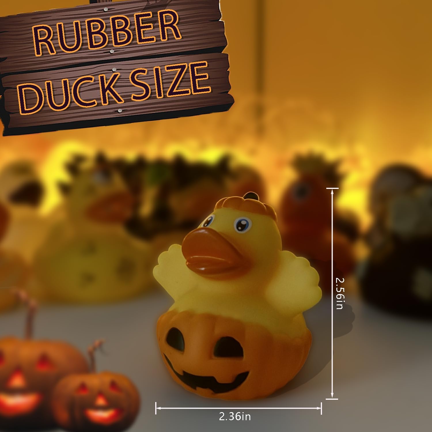 24 Piece Halloween Rubber Ducks Set