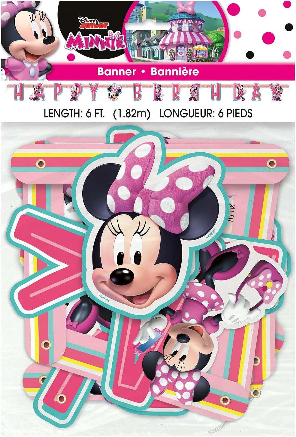 Unique Iconic Minnie Mouse Birthday Jointed Banner 1