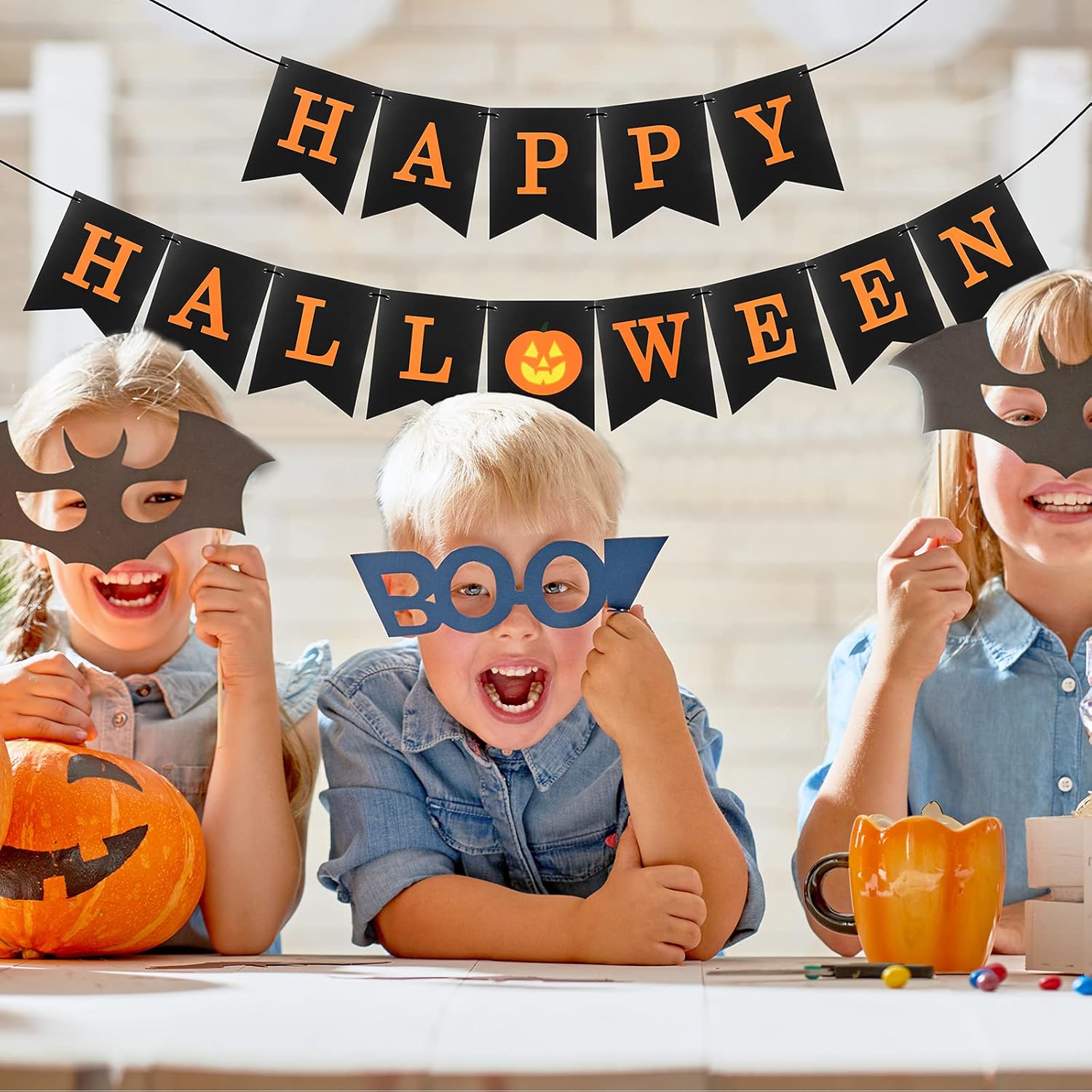 MiniRed Halloween Banner Set with Rope Threader
