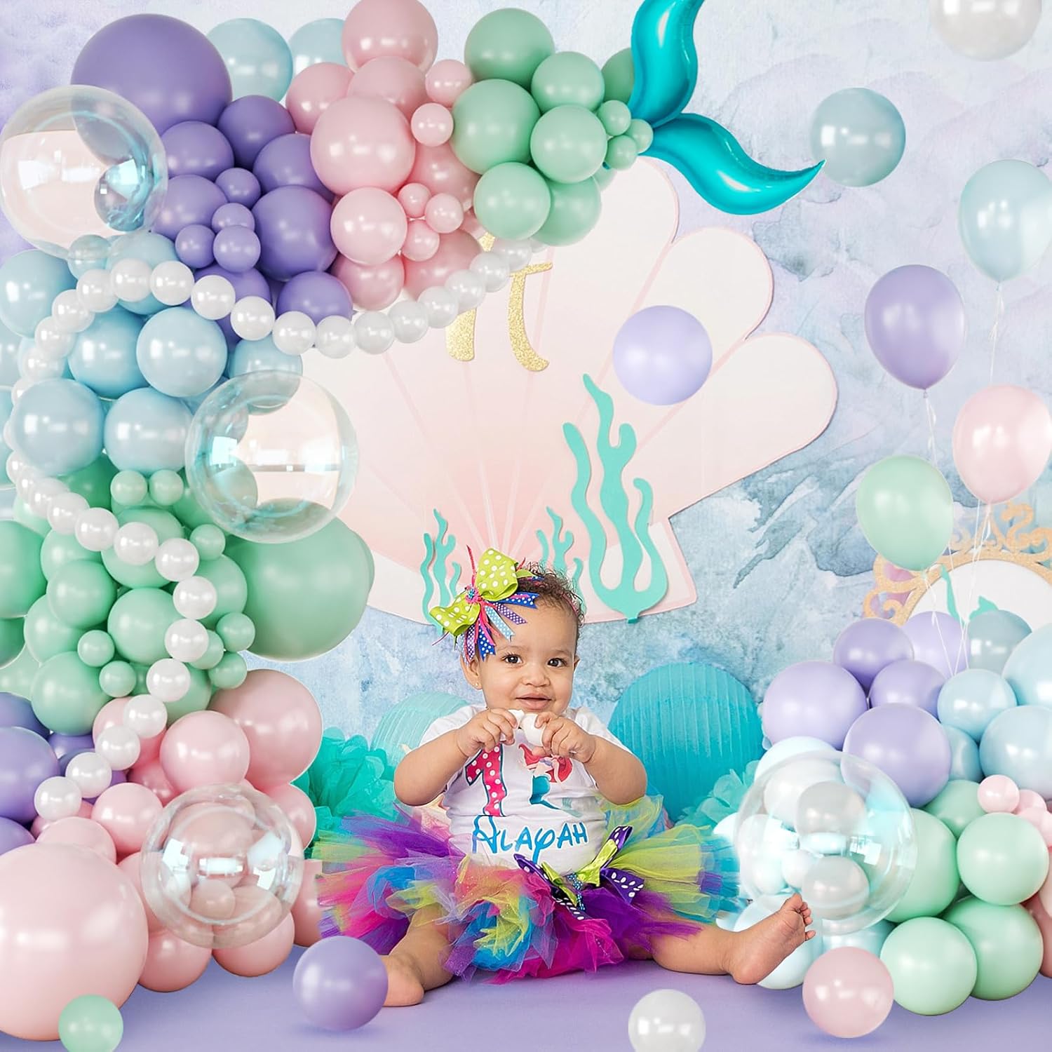 CROSSFINGERS Mermaid Balloon Garland Arch Kit