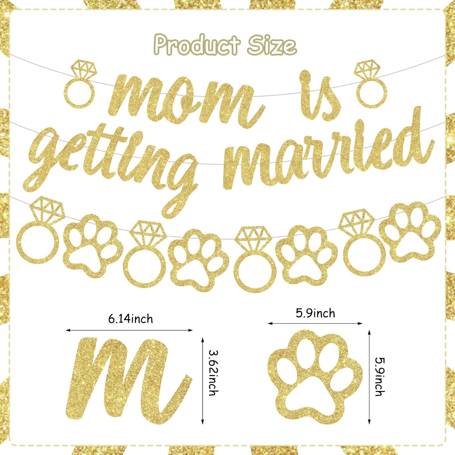 Wonmelody Mom Is Getting Married Banner Garland