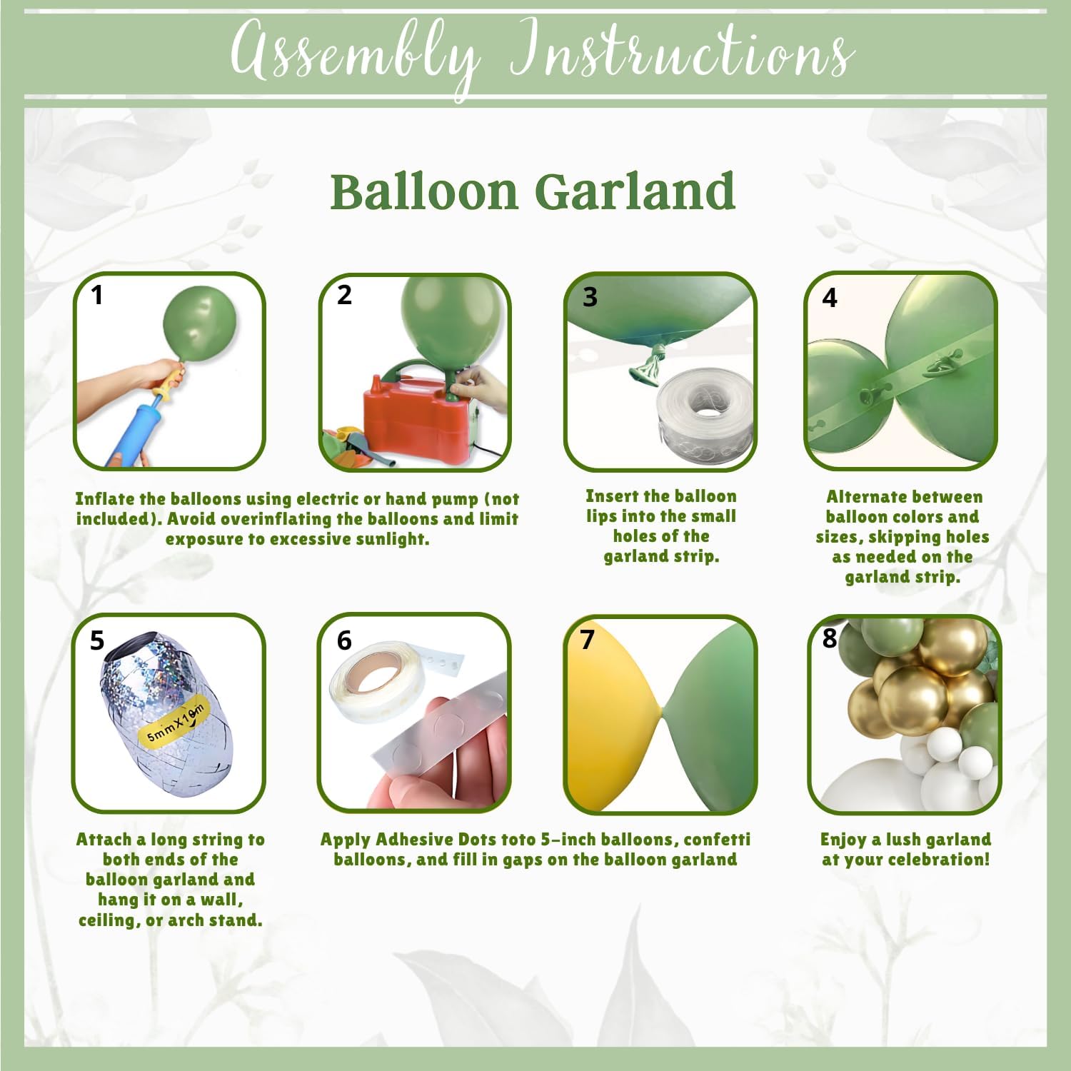 RainMeadow 258 PC Sage Green Baby Shower Decorations
