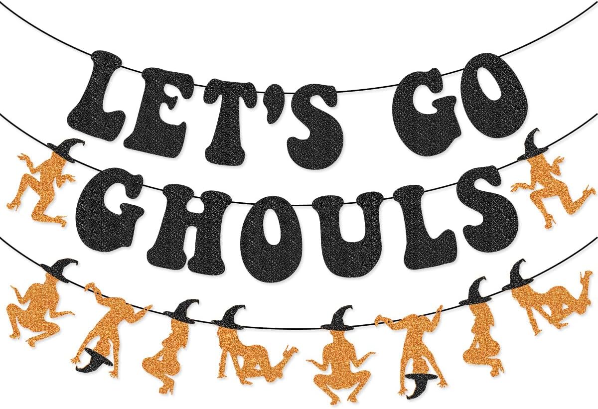 Glamoncha Halloween Bachelorette Banner Garland