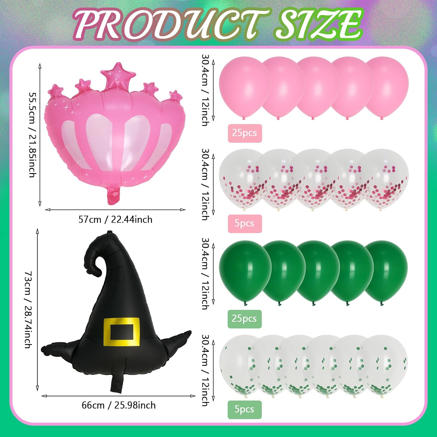 Witch Theme Balloon Garland Arch Kit 62 Pcs