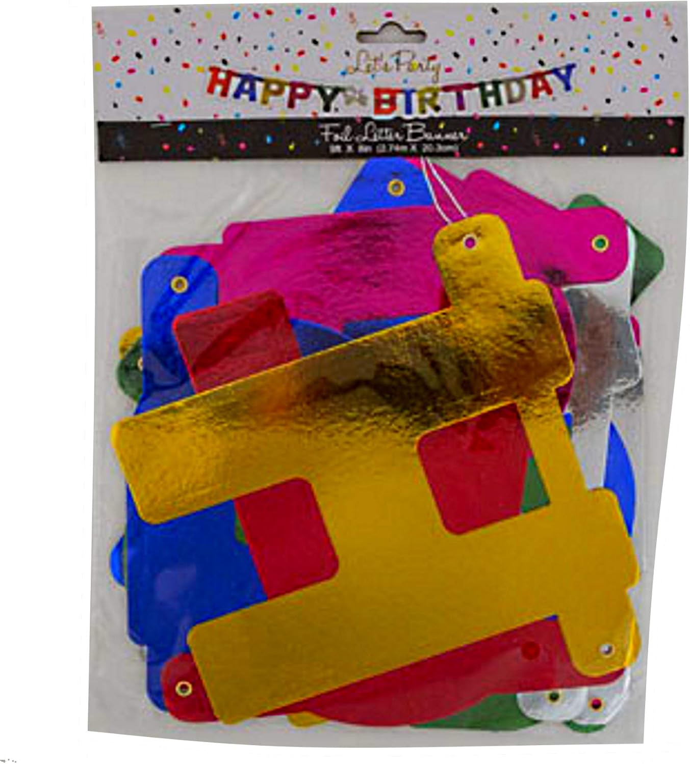 2 pcs Birthday Party Jumbo Foil Banner 9ft x 8in