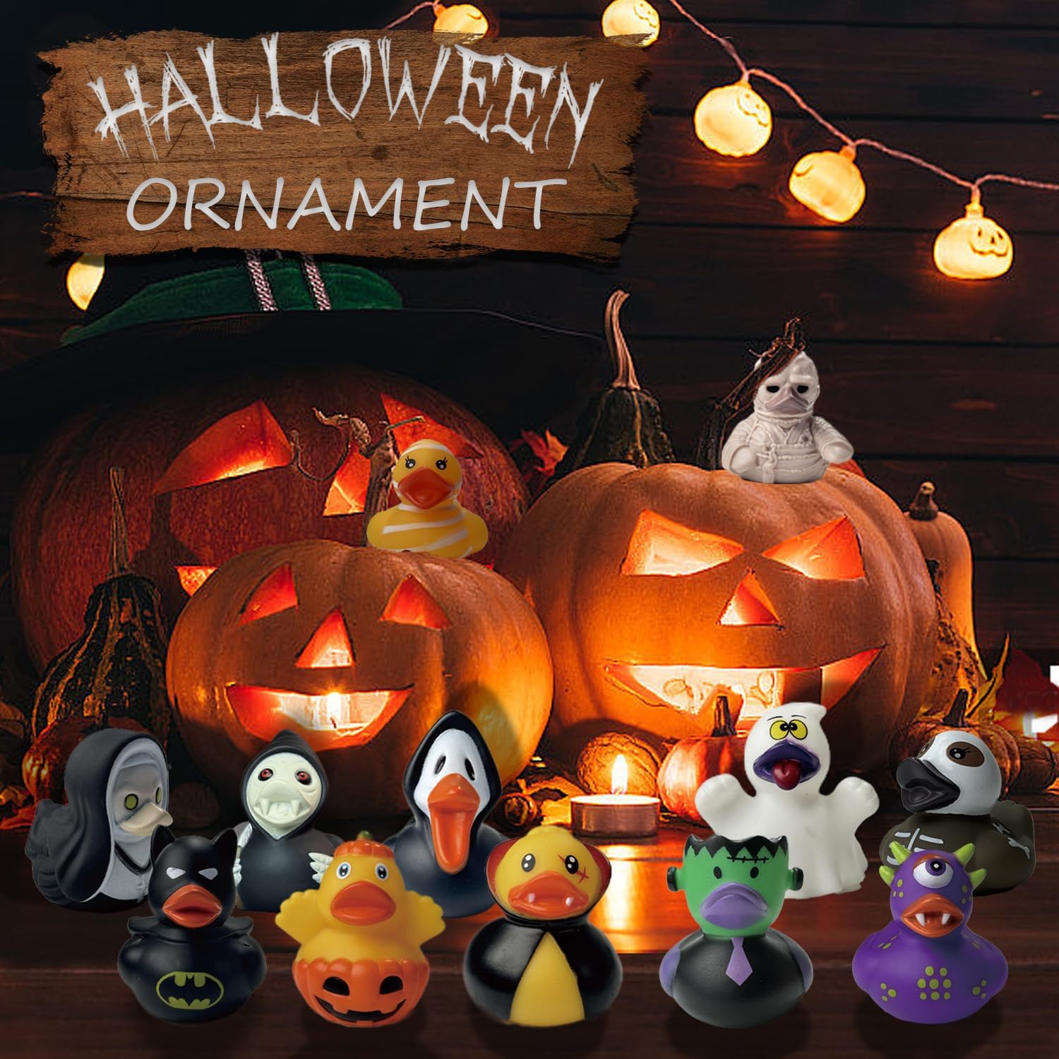24 Piece Halloween Rubber Ducks Set