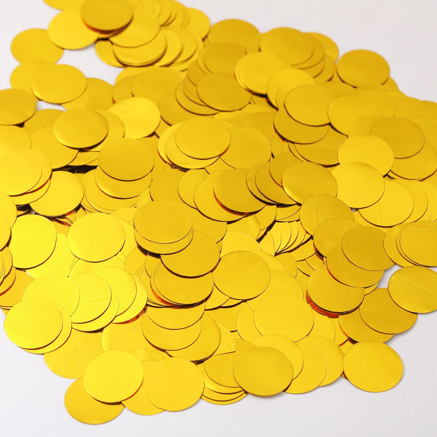 Gold Confetti Balloons 25 Pcs 12 Inch Clear Latex