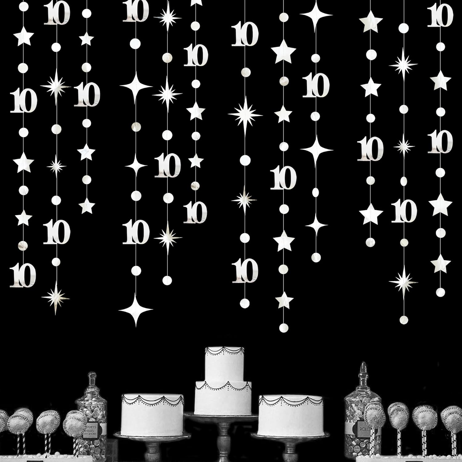 10th Anniversary Party Decorations Garland