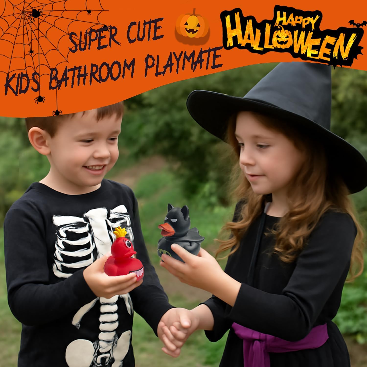 24 Piece Halloween Rubber Ducks Set