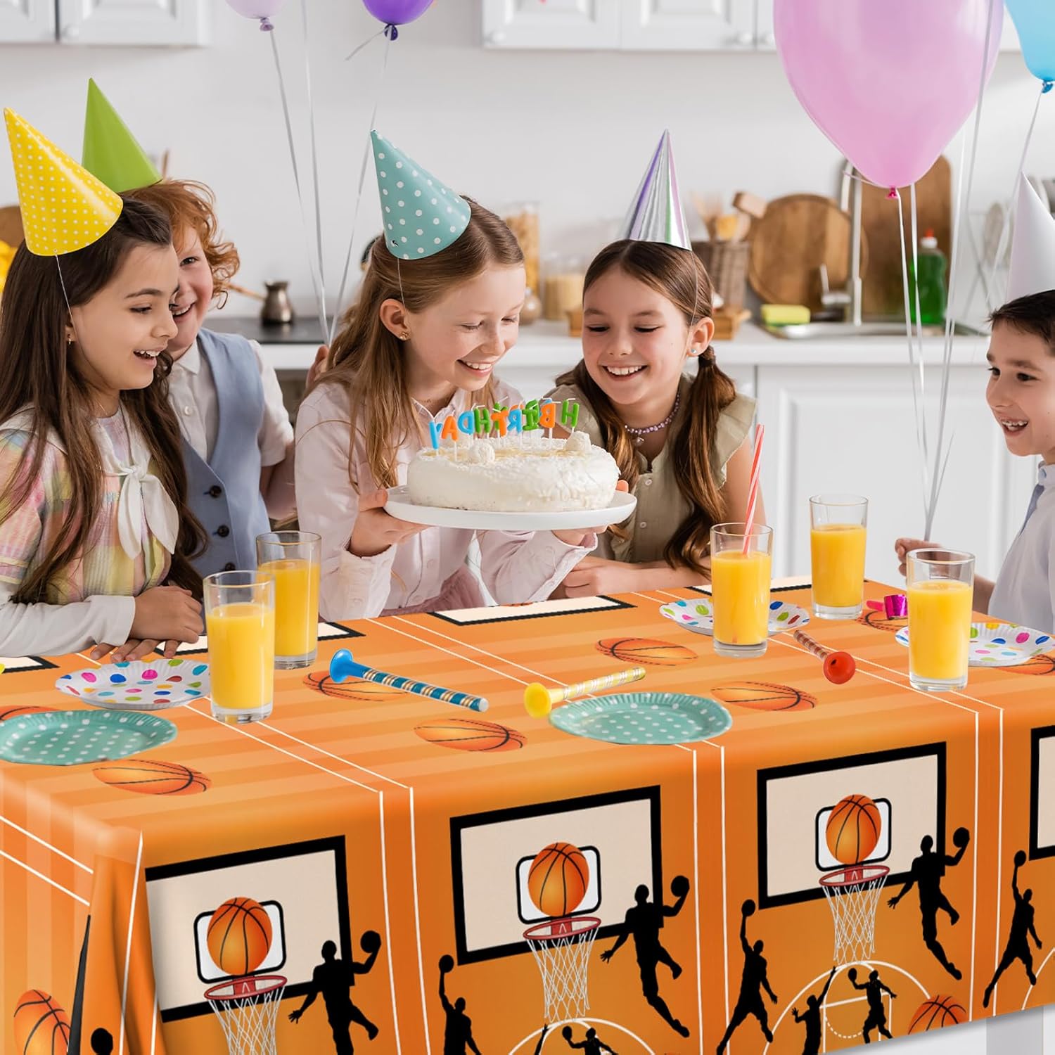 Lenyunge Basketball Table Cloth 54x108 Inch