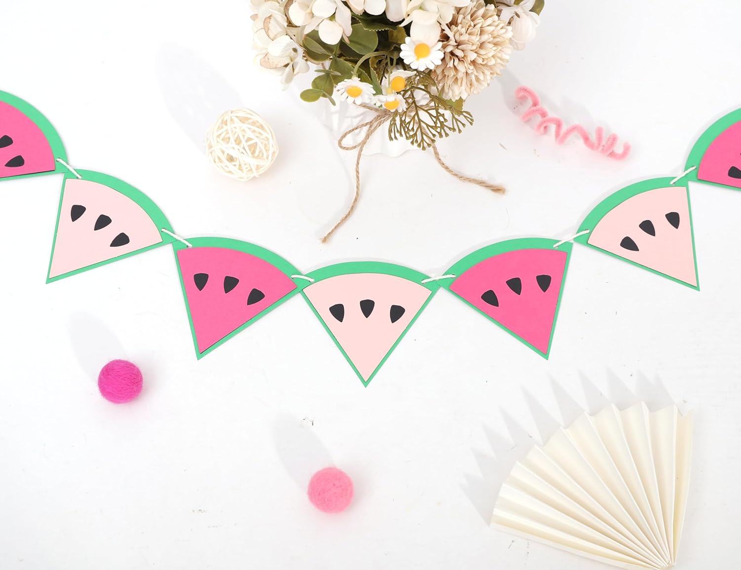 Watermelon Party Garland - Summer Decor Banner