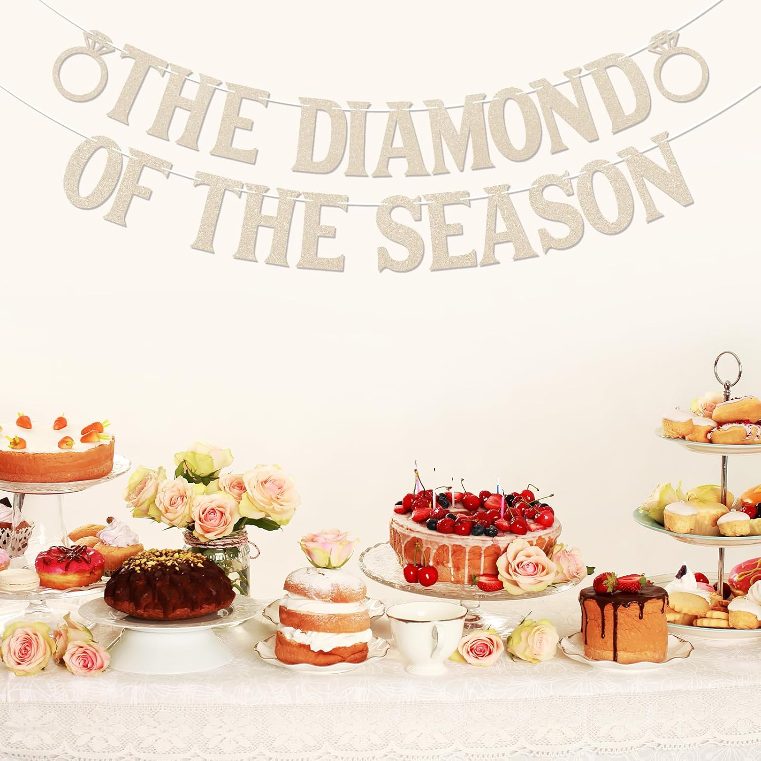 Diamond of the Season Banner - Ring Theme Bride to Be Sign