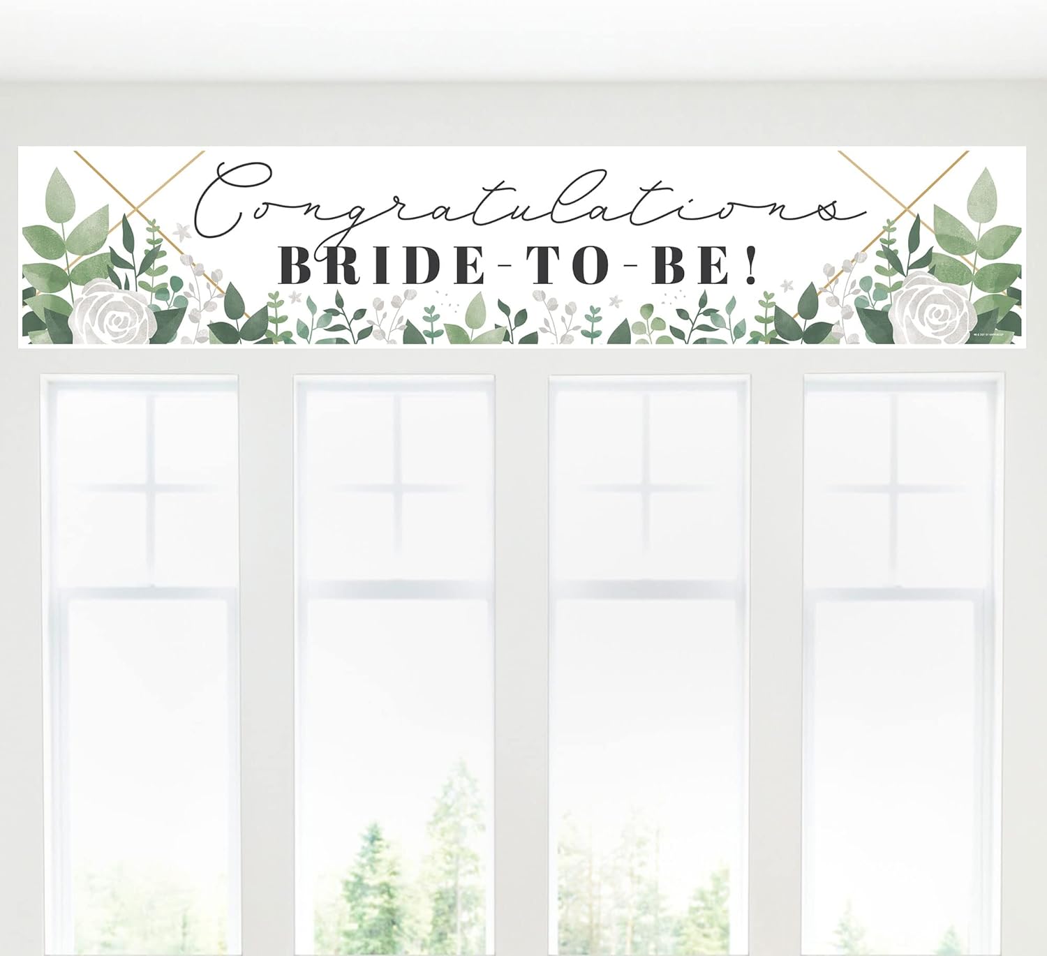 Boho Botanical Bride Greenery Banner Wedding Decor