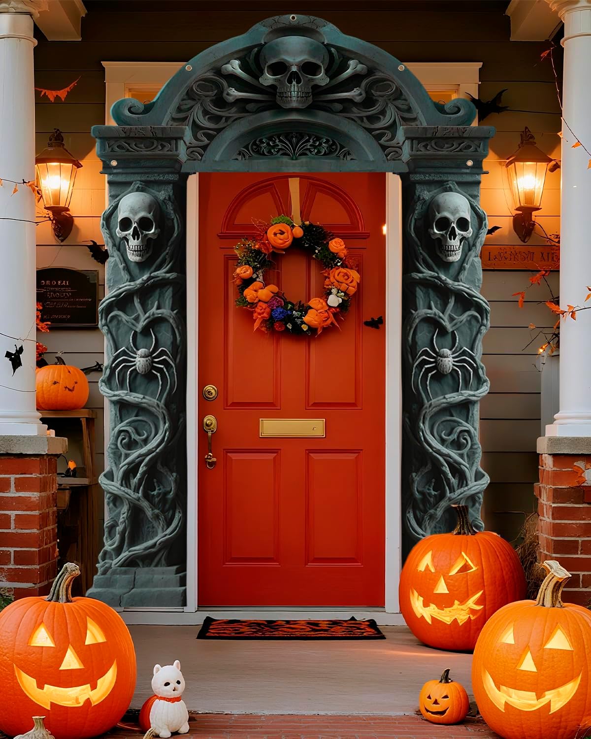 ALKB Halloween Door Banners 3 Pcs Cemetery Decor