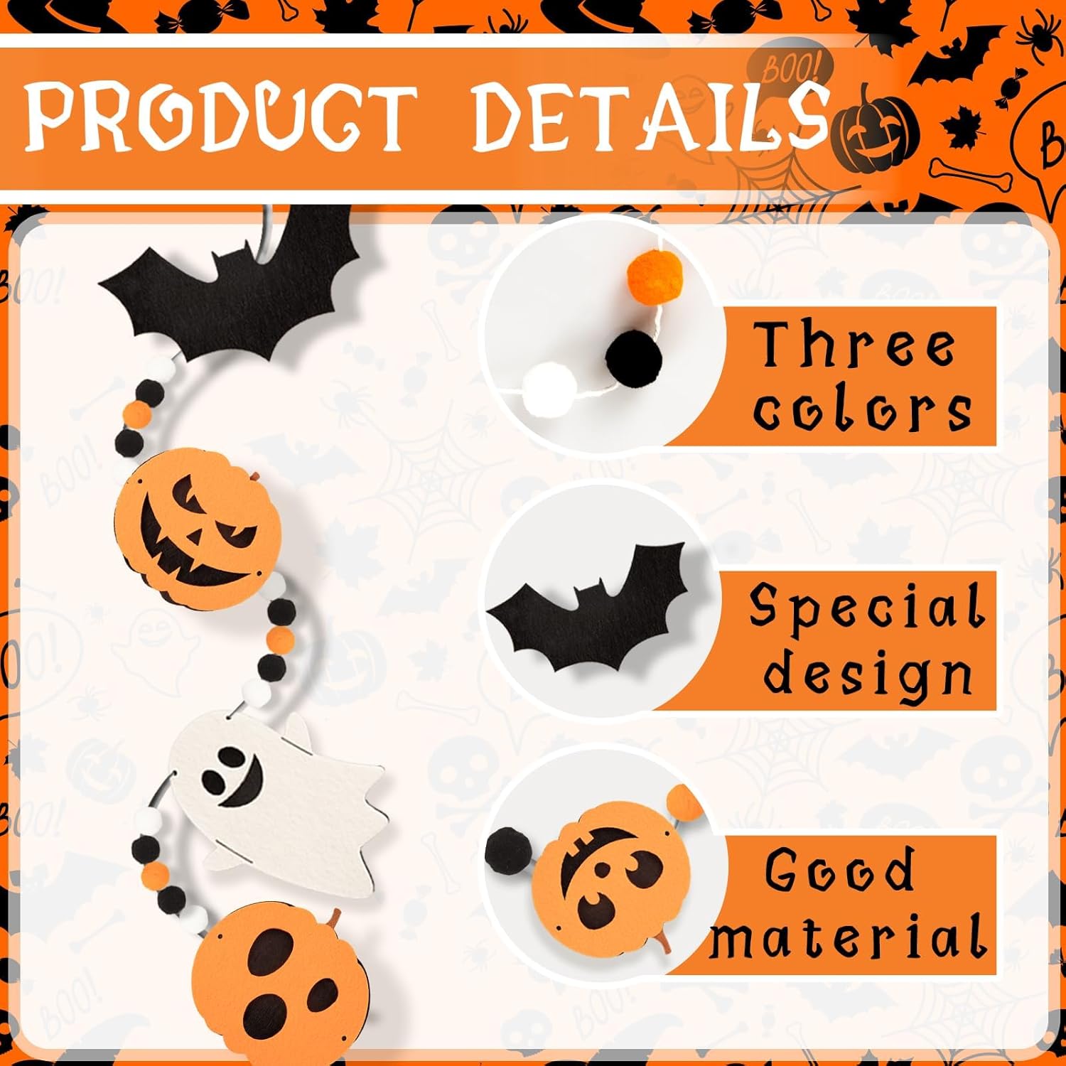 Denylo Pro 246 Ft Felt Banner Halloween Decor