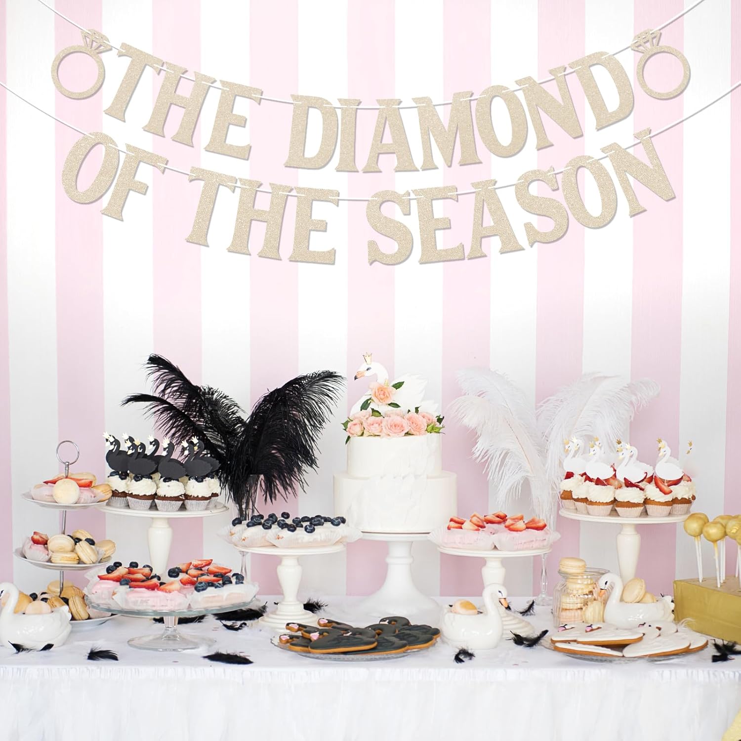 Diamond of the Season Banner - Ring Theme Bride to Be Sign