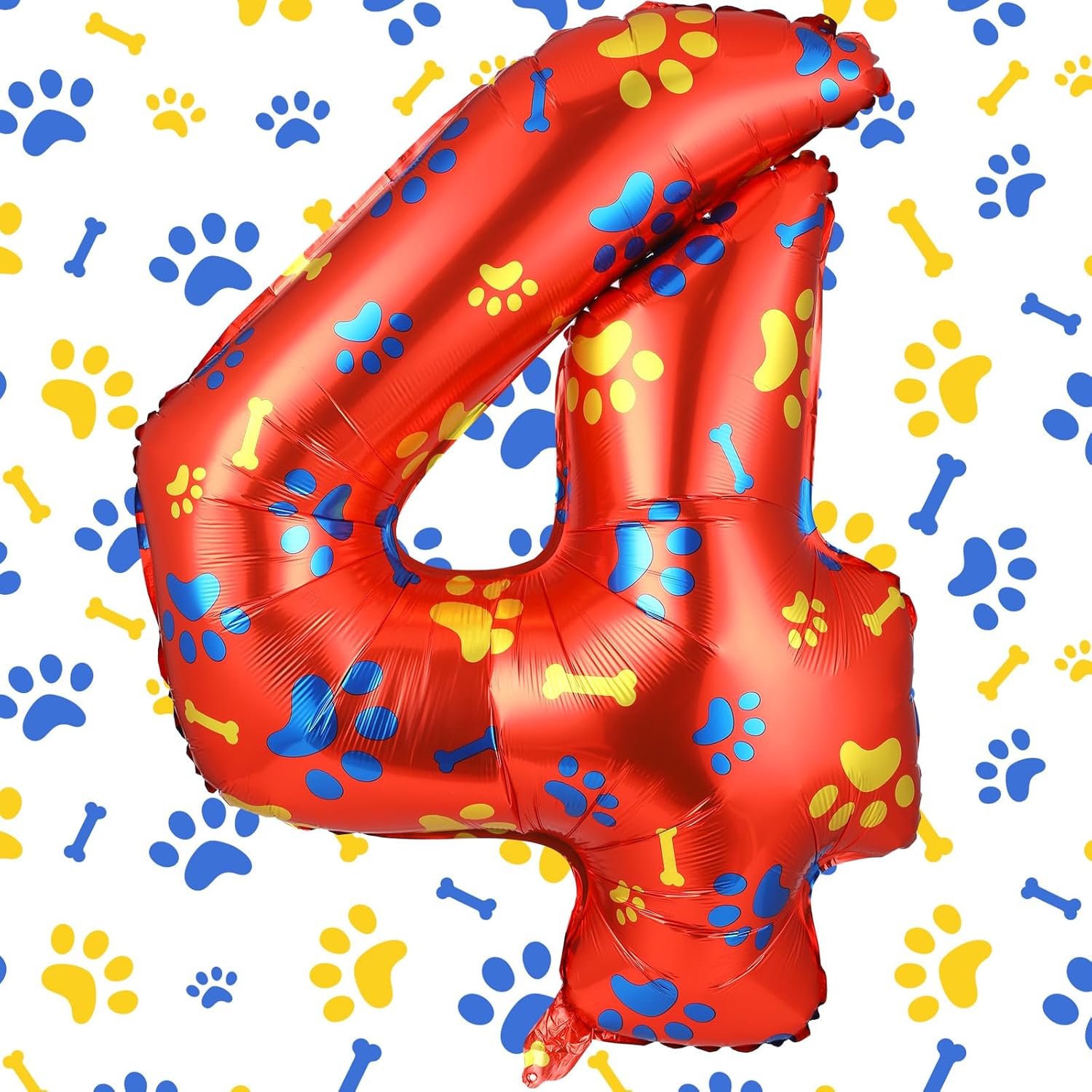 Leitee 40 Inch Giant Dog Paw Birthday Balloon