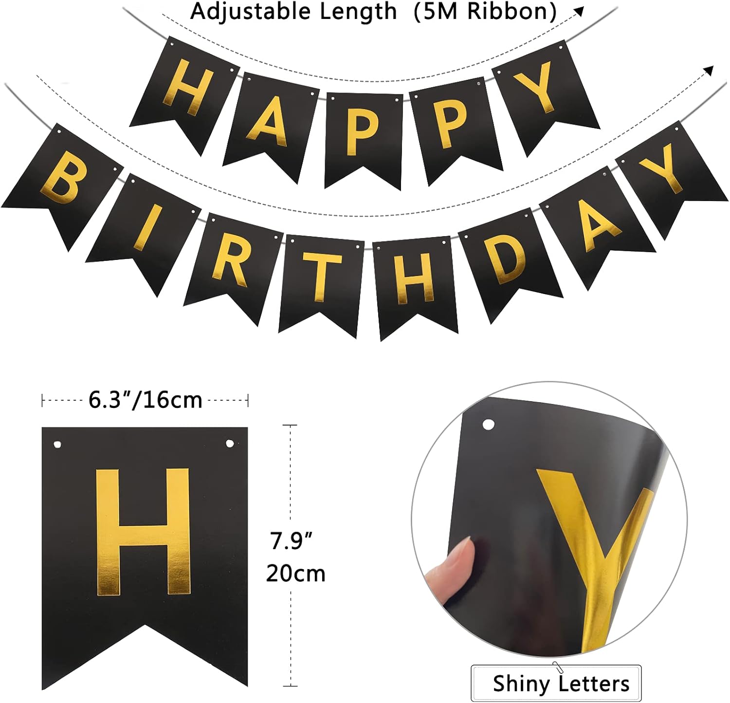 Happy Birthday Banner Bunting Set