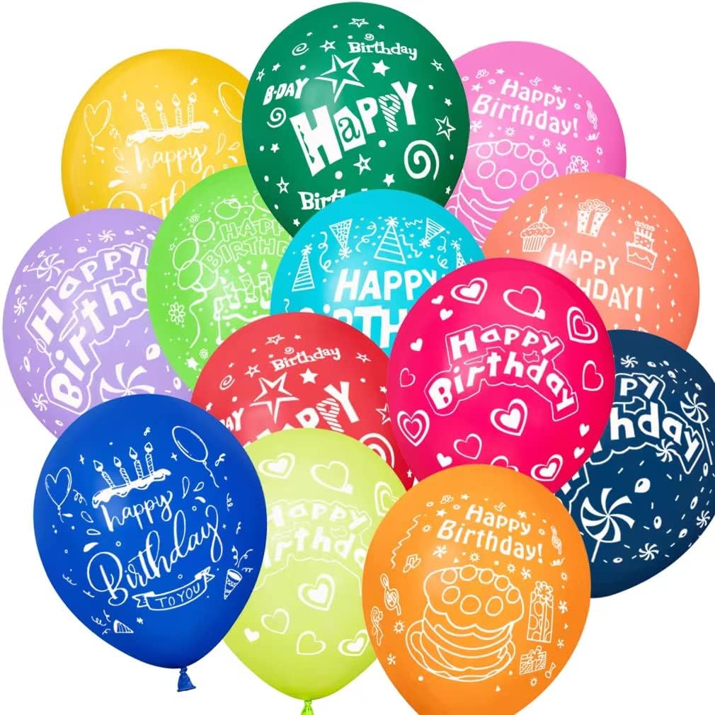 Happy Birthday Balloons 52 Pcs Decor Set