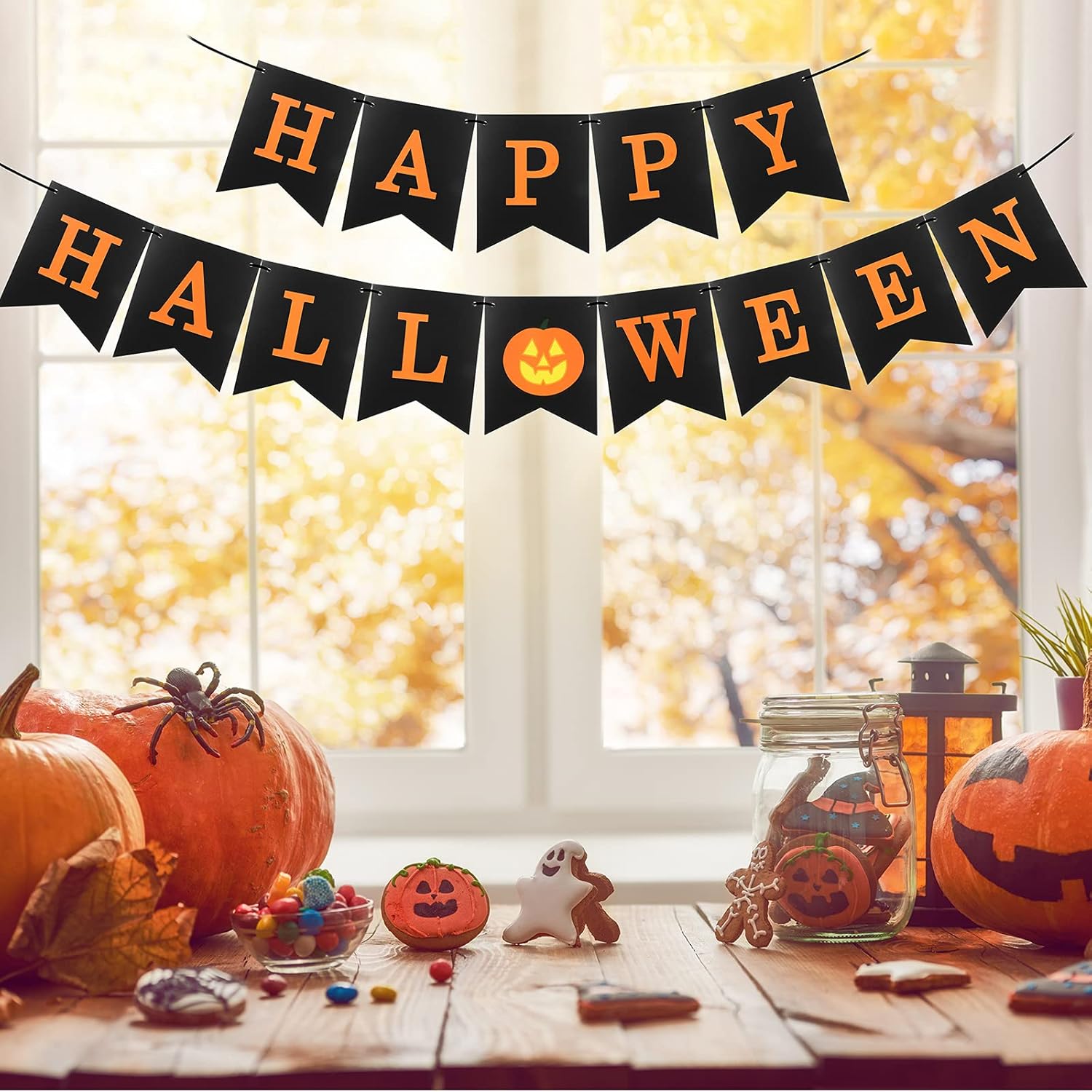 MiniRed Halloween Banner Set with Rope Threader