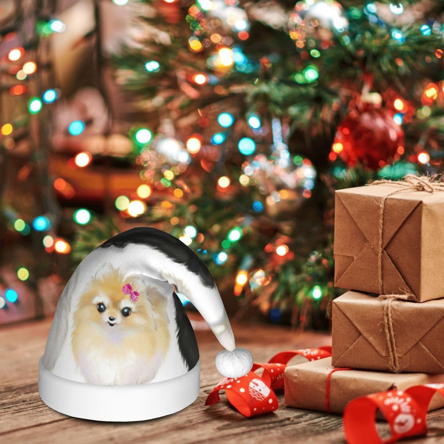 QINZHENG Personalized Santa Hat for Women