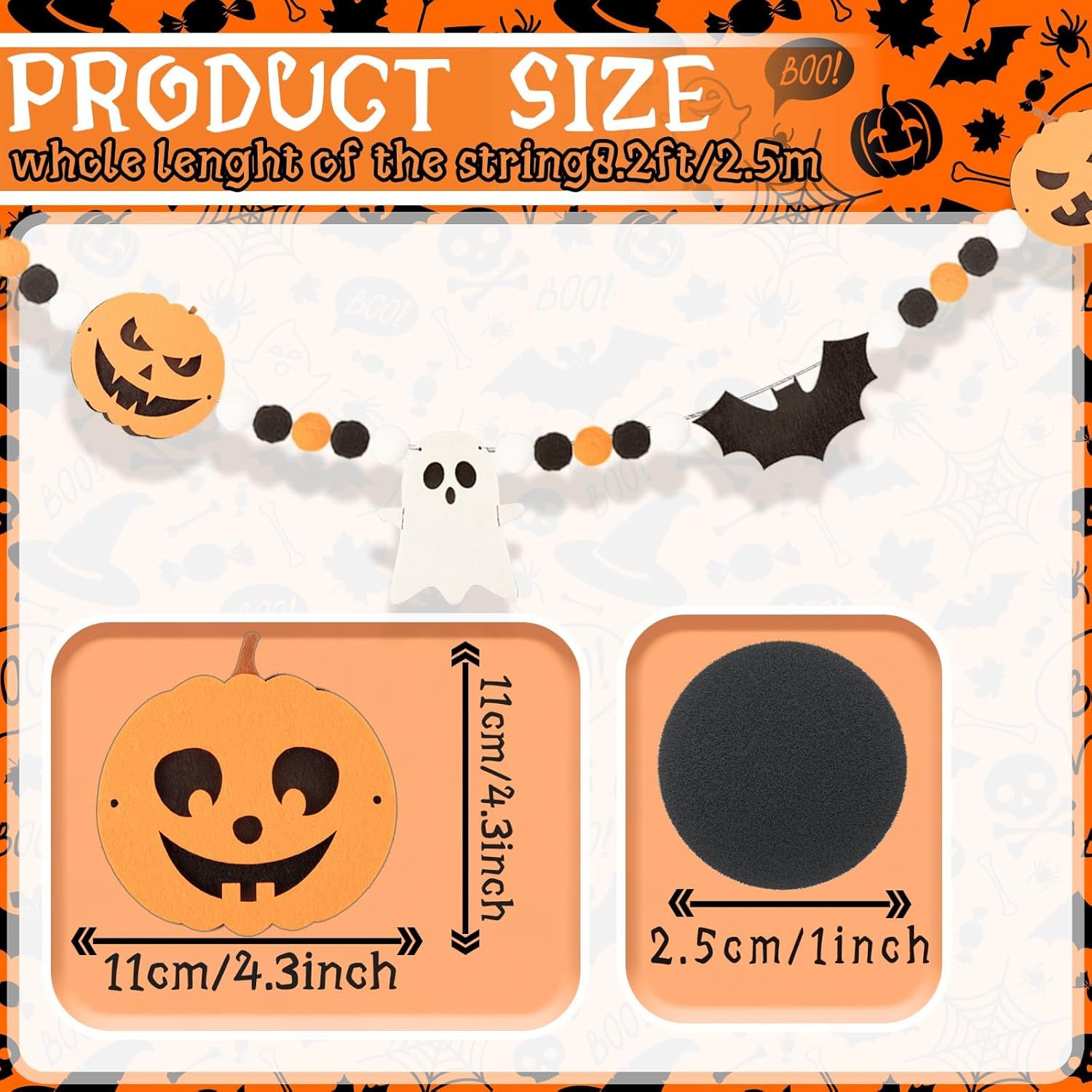 Denylo Pro 246 Ft Felt Banner Halloween Decor