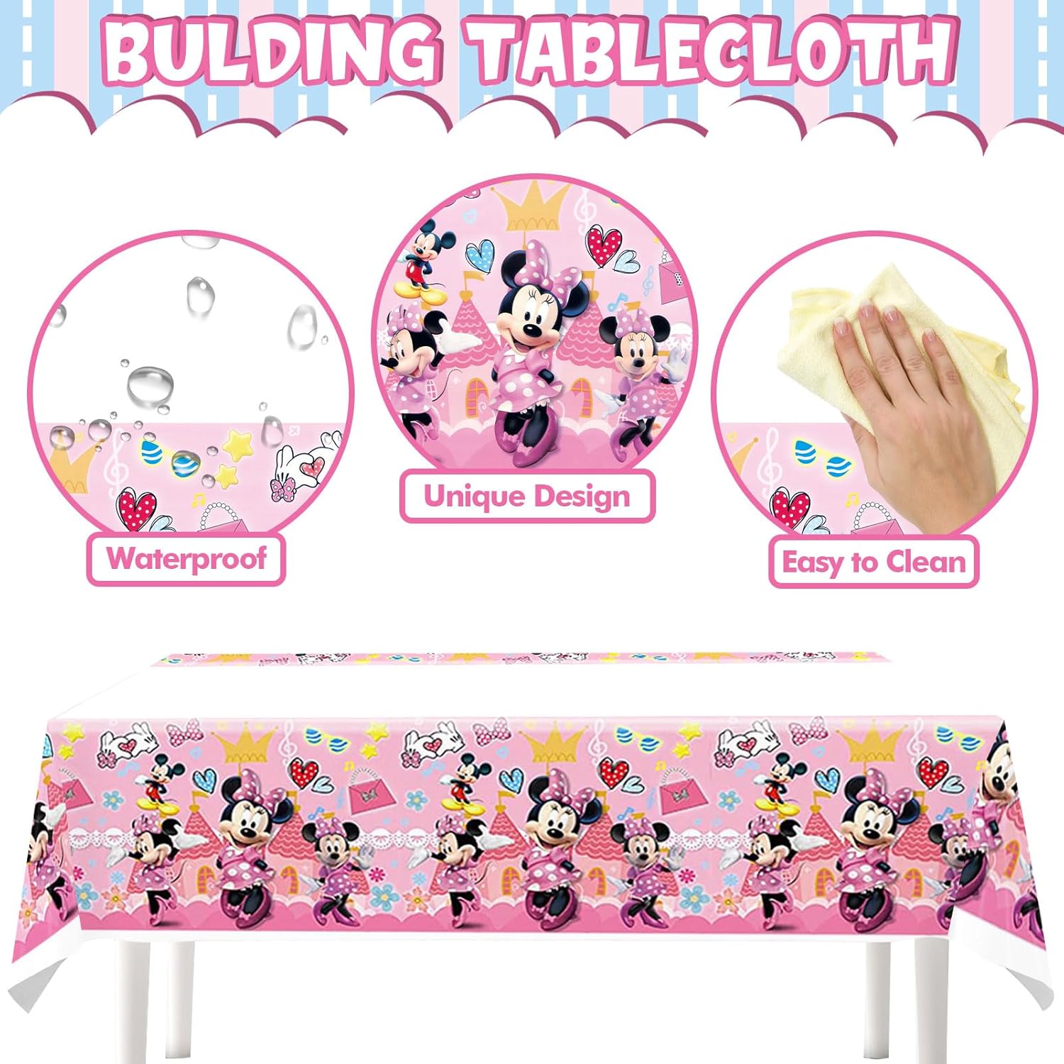 Minnie Birthday Party Decorations 123pcs